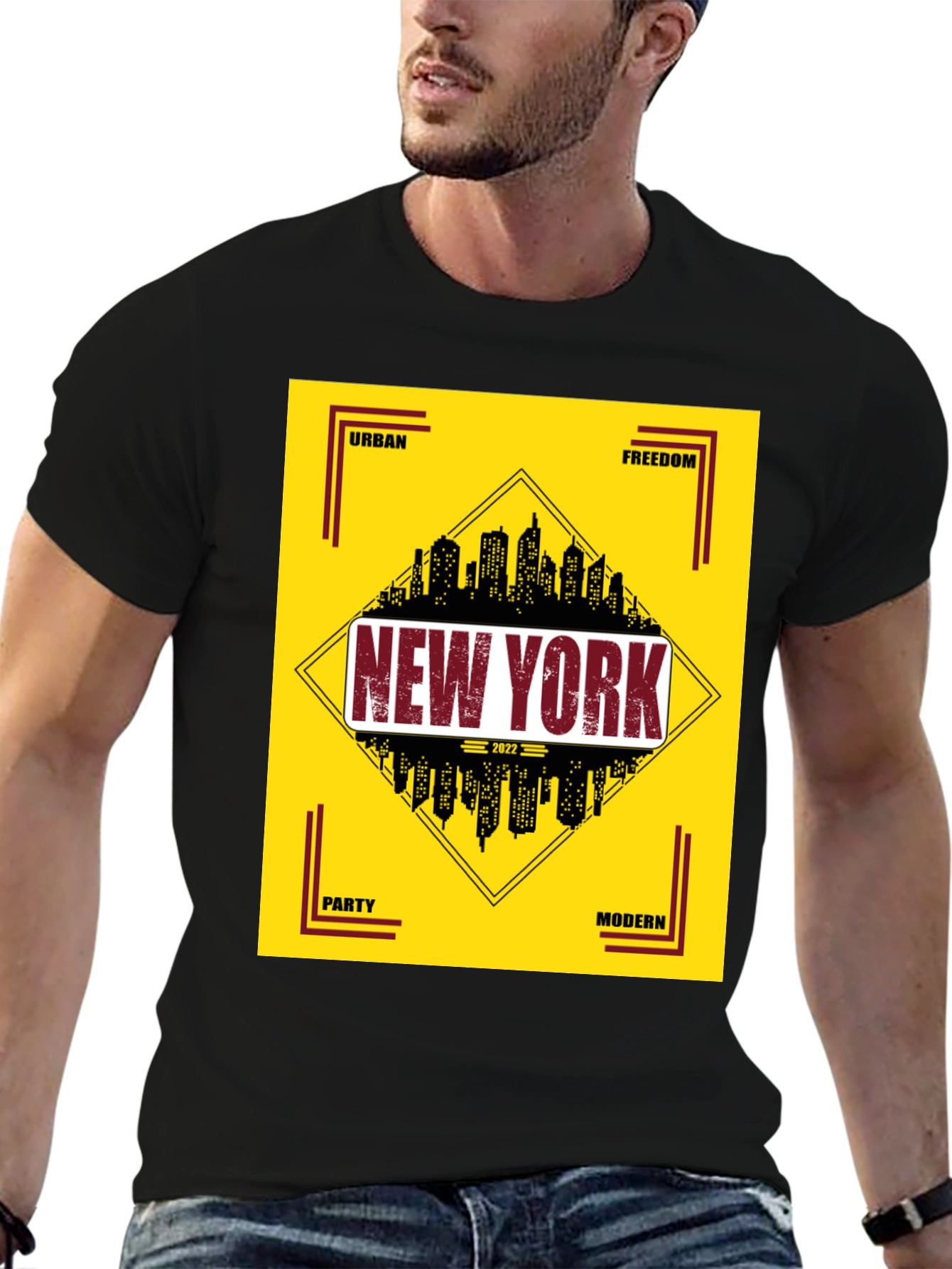 New York Cityscape Graphic Tee