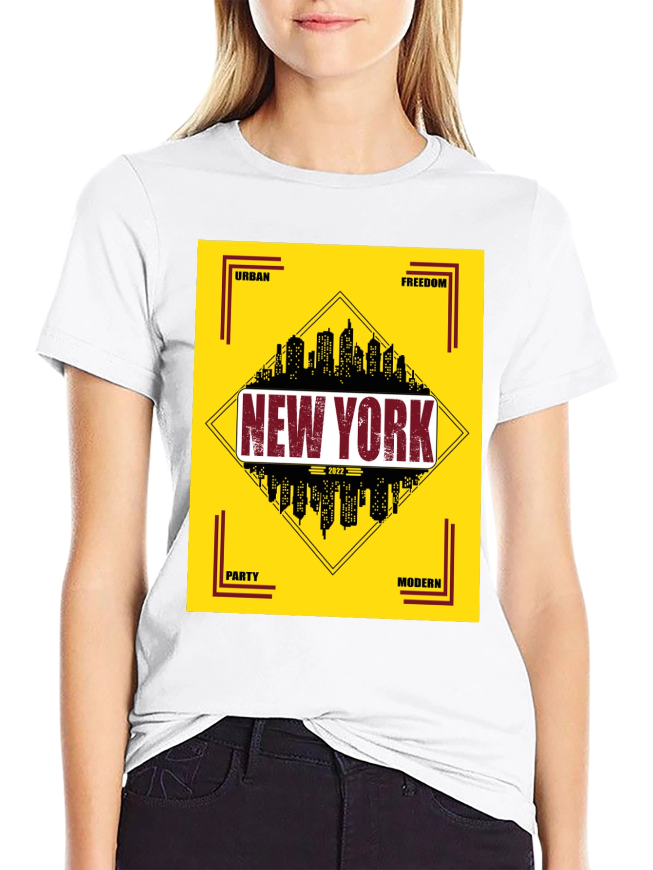 New York Cityscape Graphic Tee