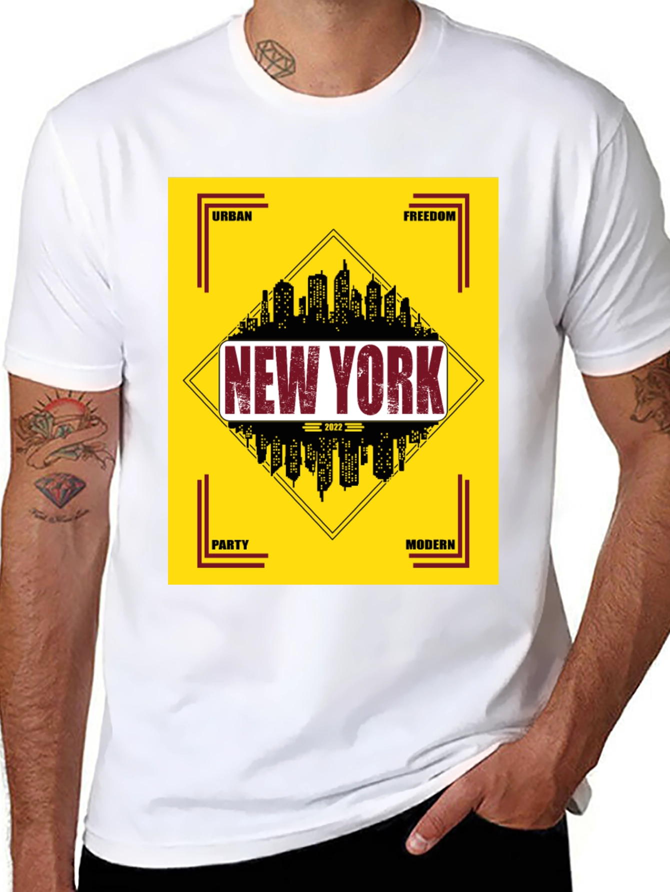 New York Cityscape Graphic Tee