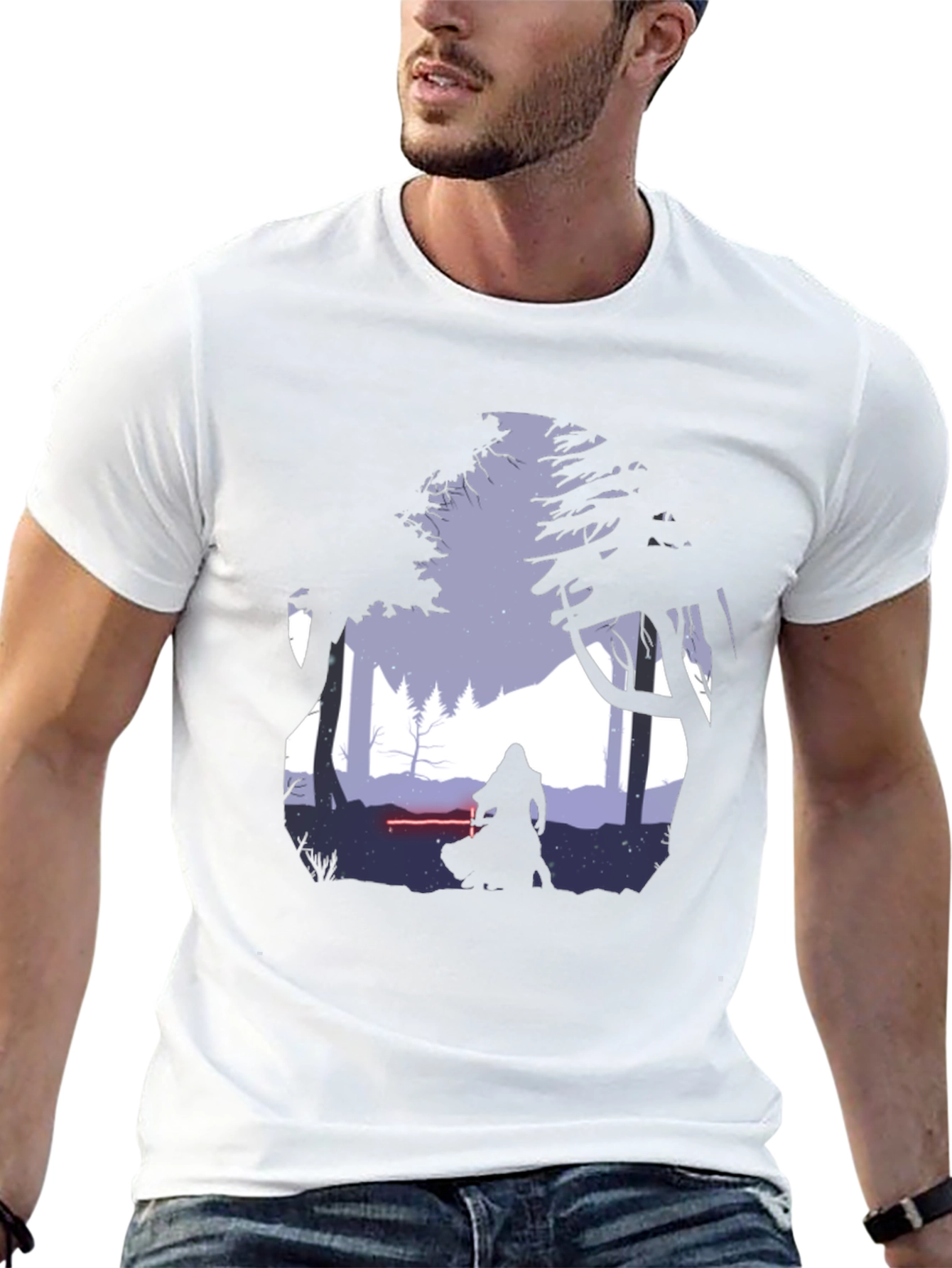 Silhouette Warrior Graphic T-Shirt