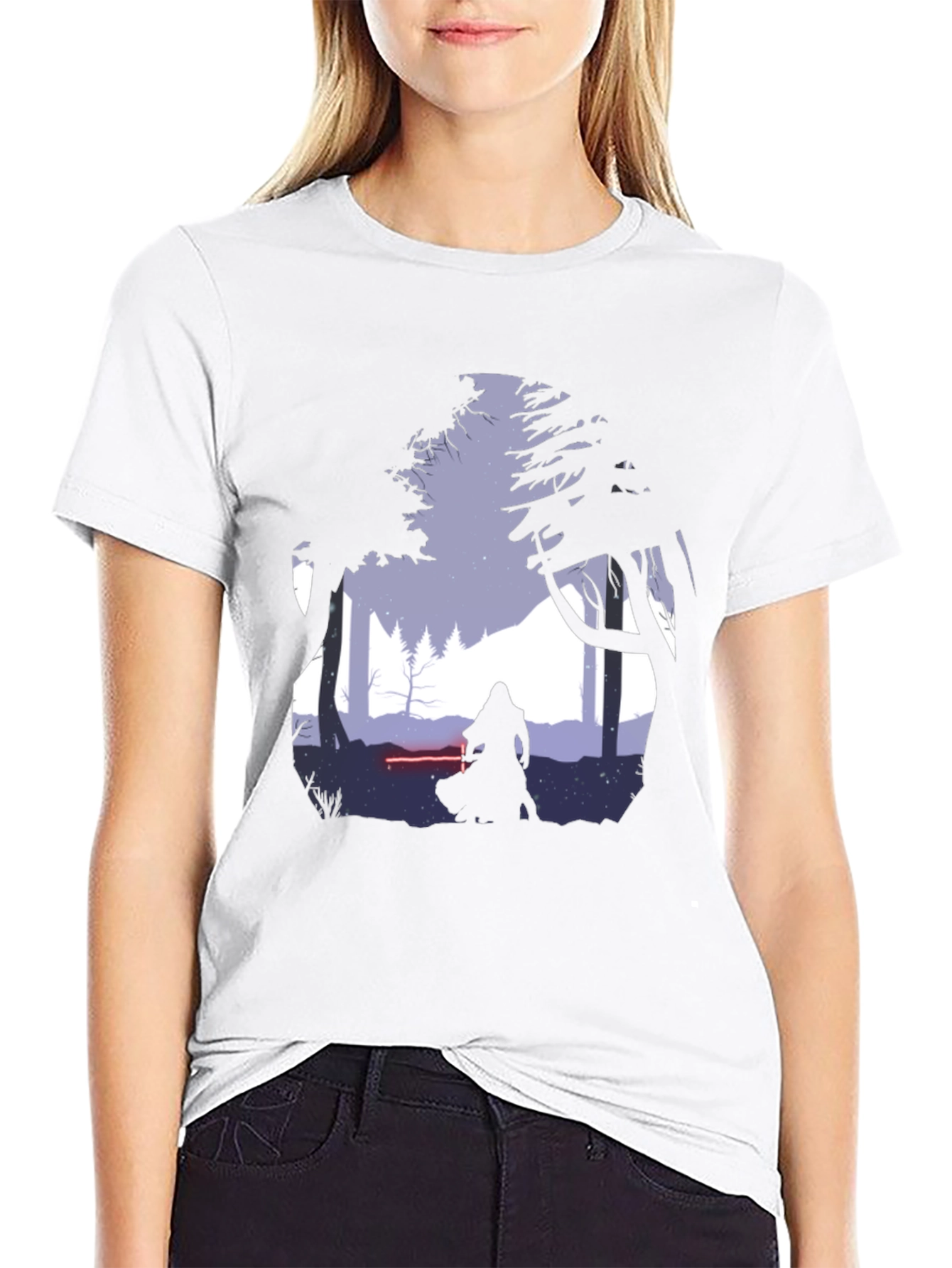 Silhouette Warrior Graphic T-Shirt