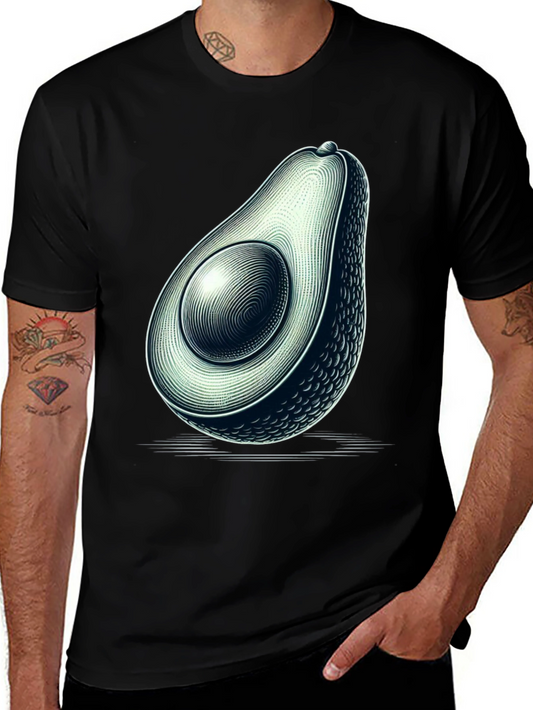 Avocado Graphic Black T-Shirt