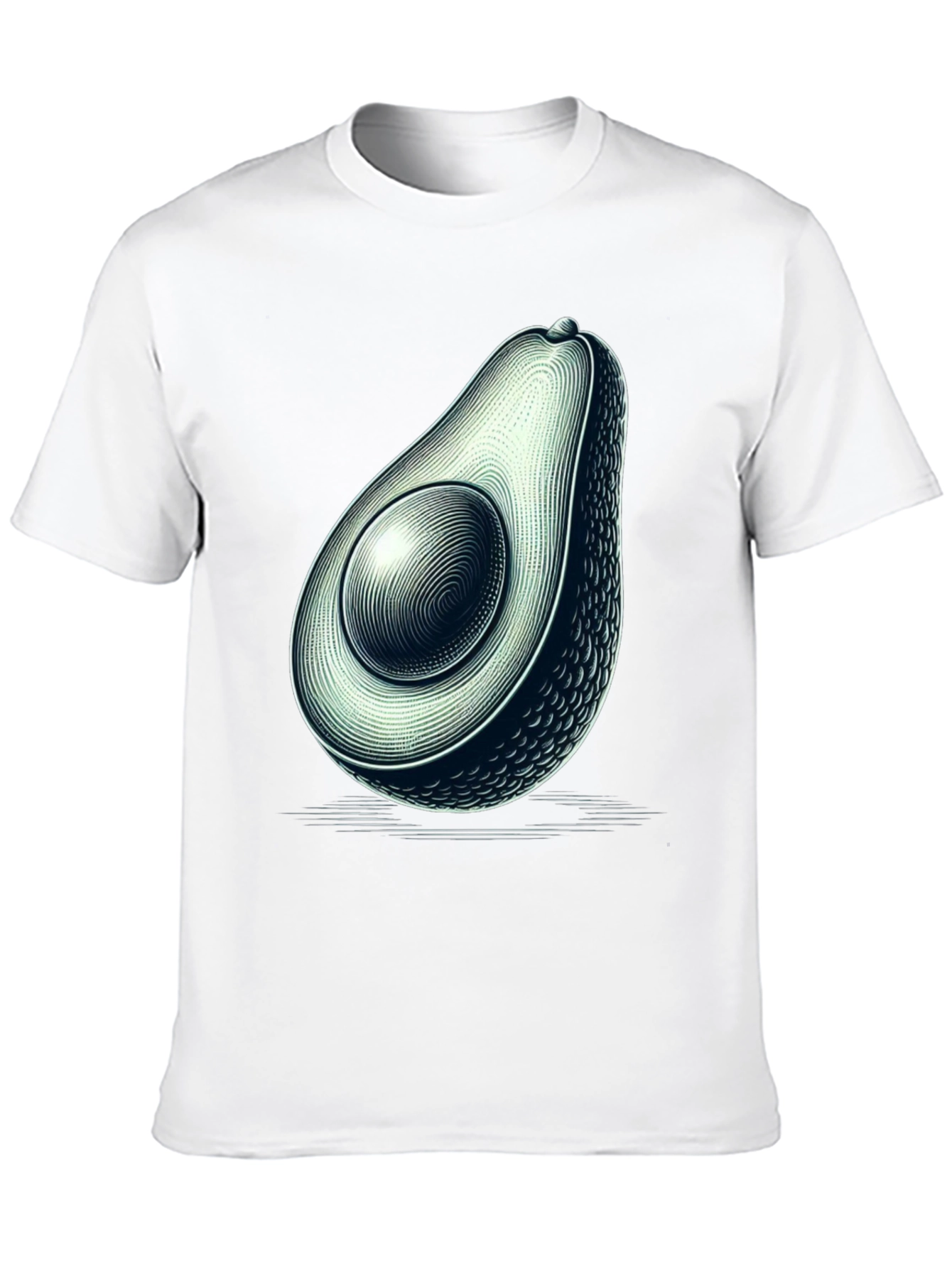 Avocado Graphic Black T-Shirt
