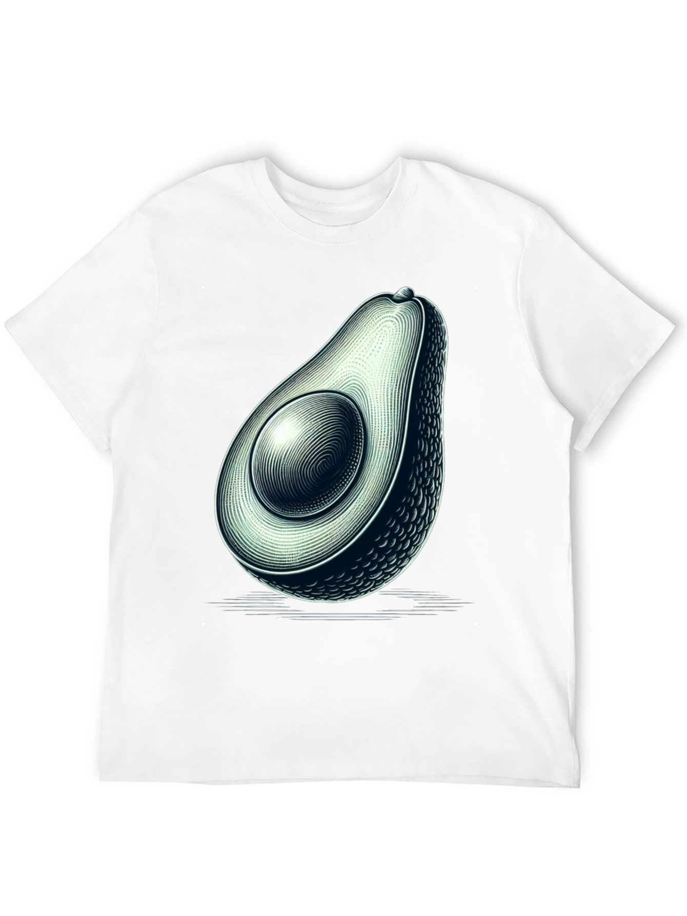 Avocado Graphic Black T-Shirt