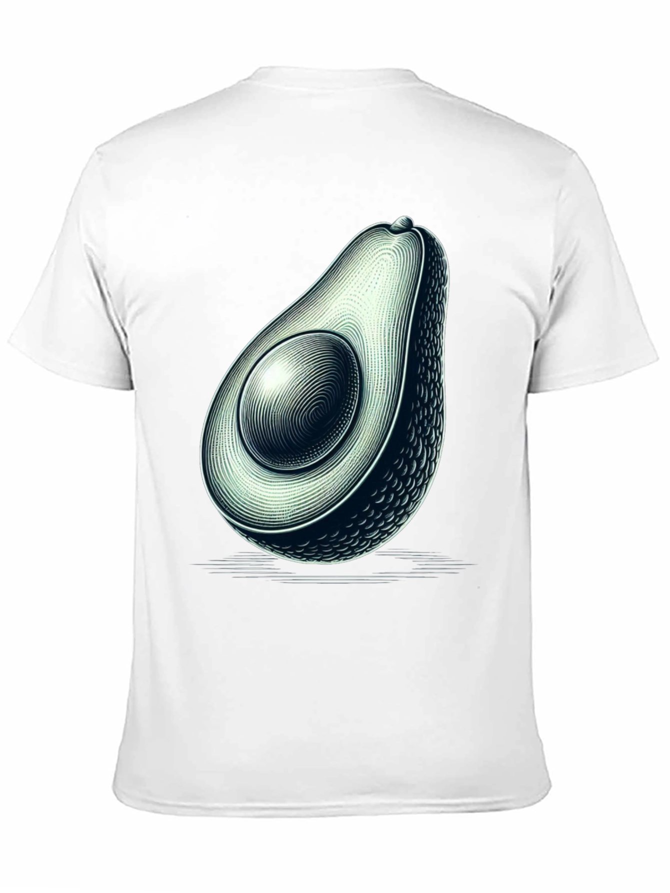 Avocado Graphic Black T-Shirt