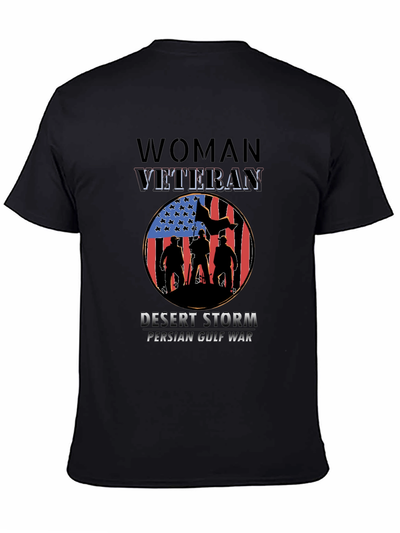 Woman Veteran Desert Storm Persian Gulf War T-Shirt