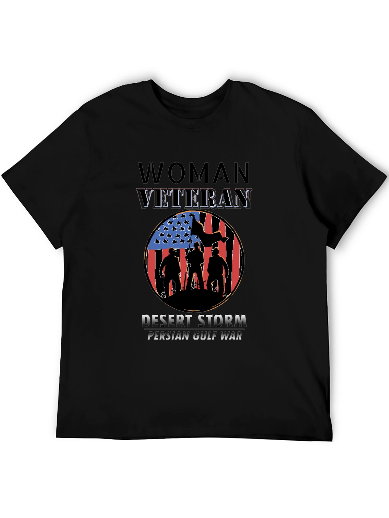 Woman Veteran Desert Storm Persian Gulf War T-Shirt