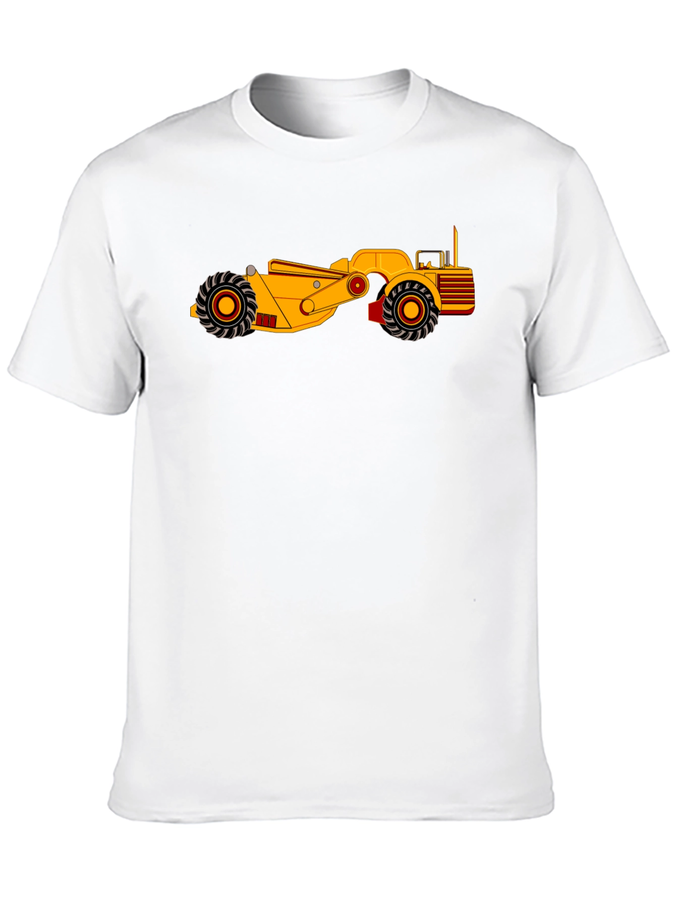 Cool Construction Vehicle Graphic Tee - Black