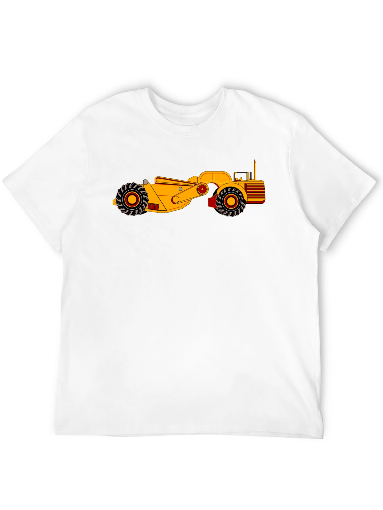 Cool Construction Vehicle Graphic Tee - Black