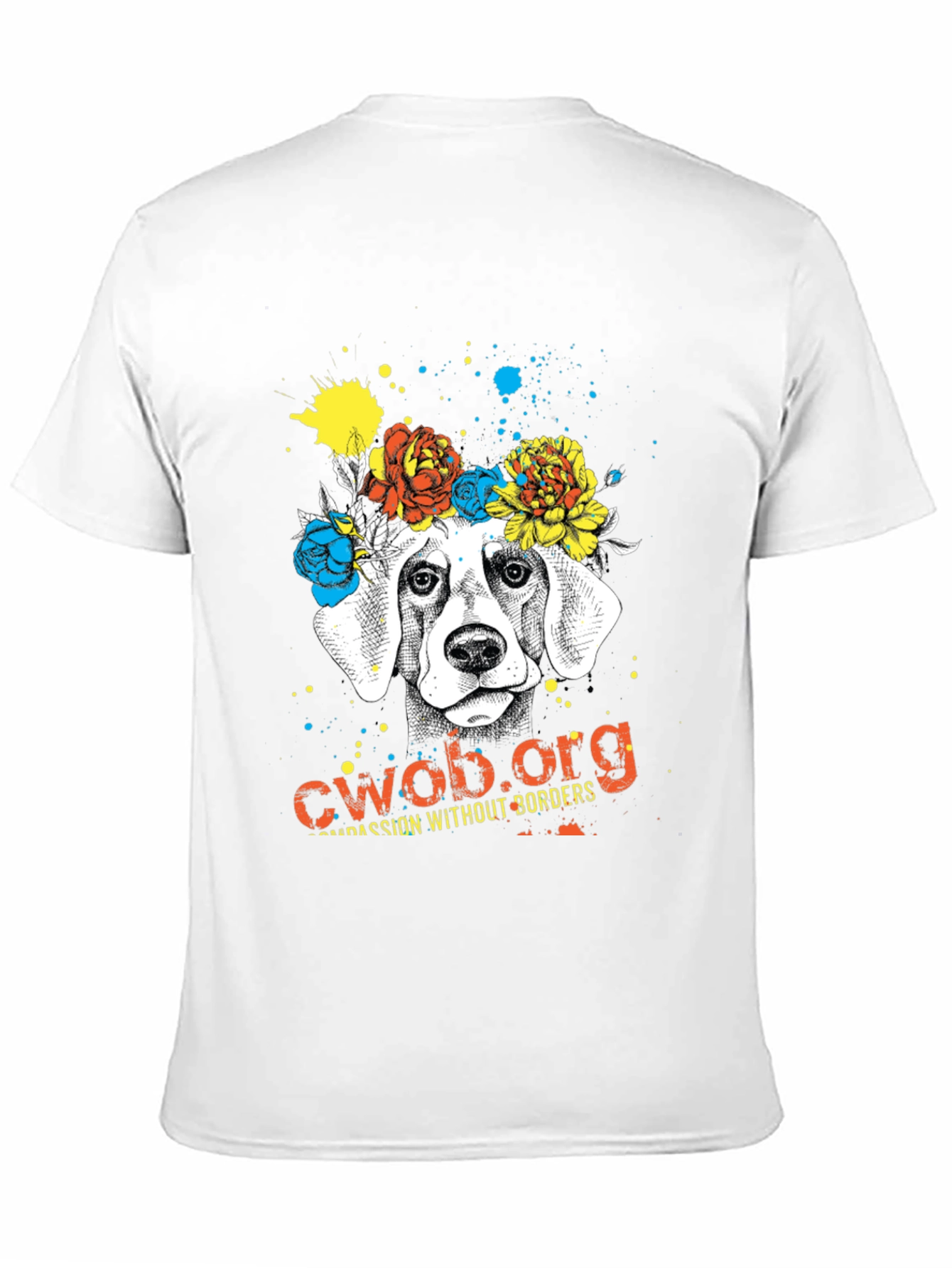 Dog with Flower Crown T-Shirt - CWOB.org