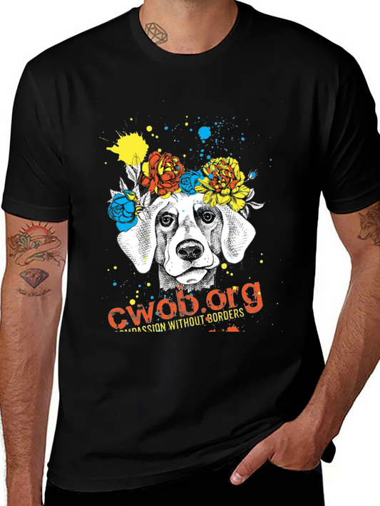 Dog with Flower Crown T-Shirt - CWOB.org