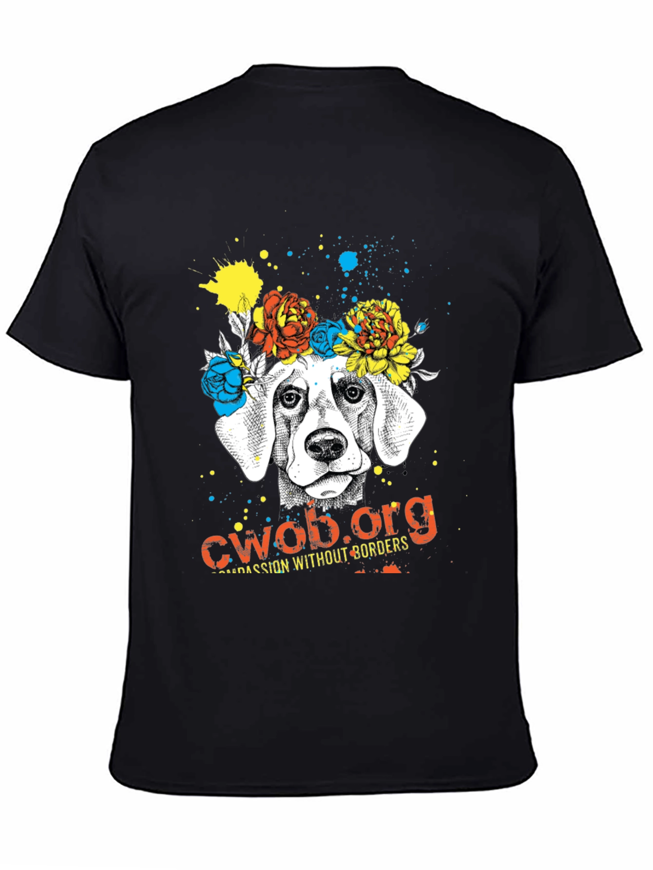 Dog with Flower Crown T-Shirt - CWOB.org