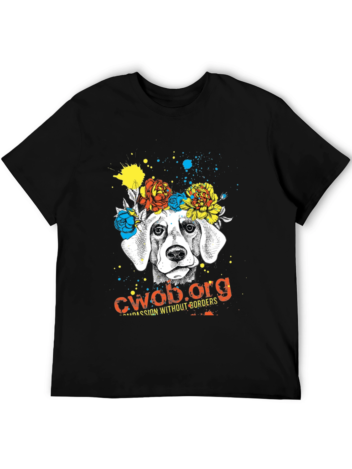Dog with Flower Crown T-Shirt - CWOB.org
