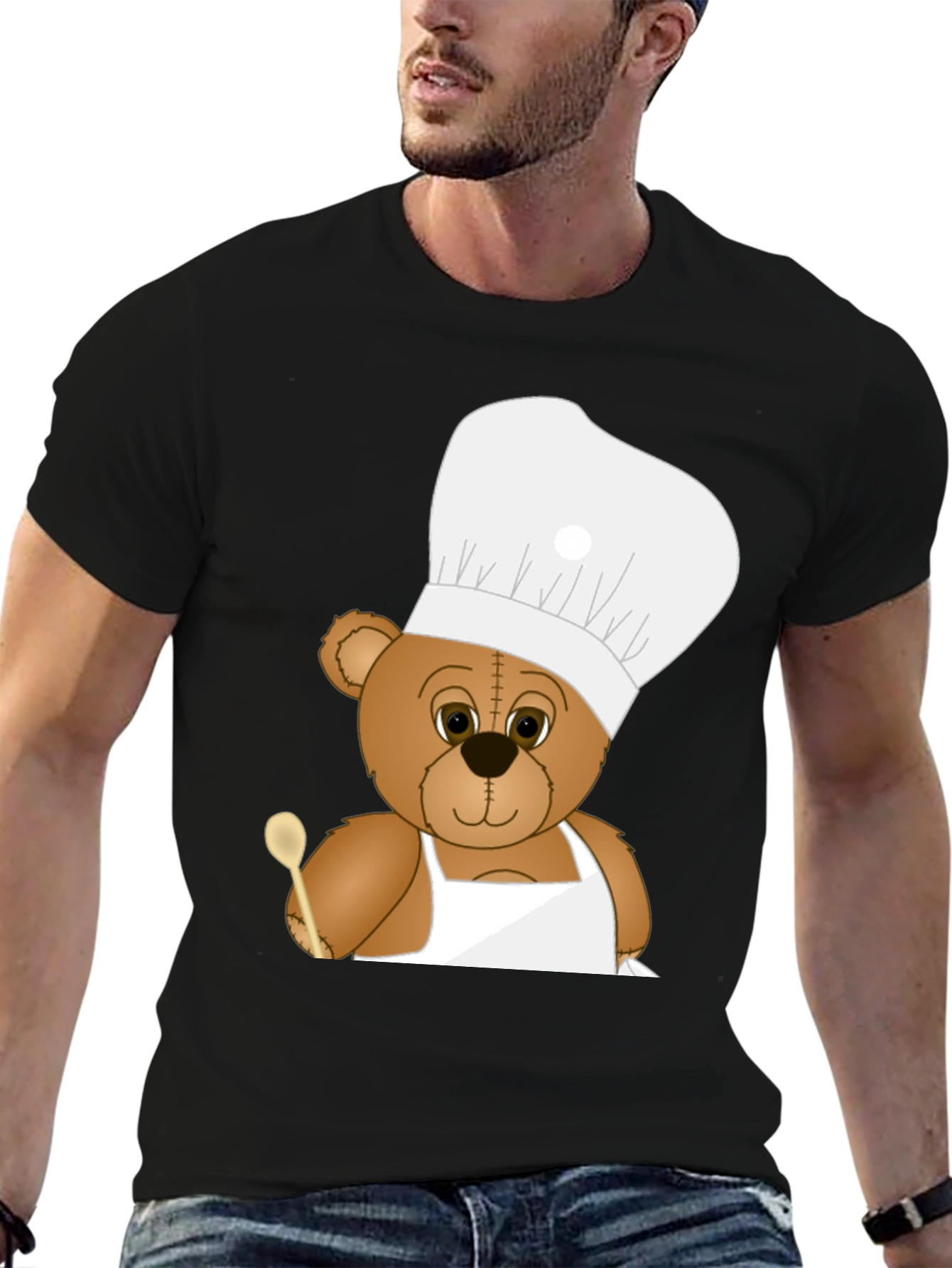 Chef Bear T-Shirt - Cute Cartoon Cook