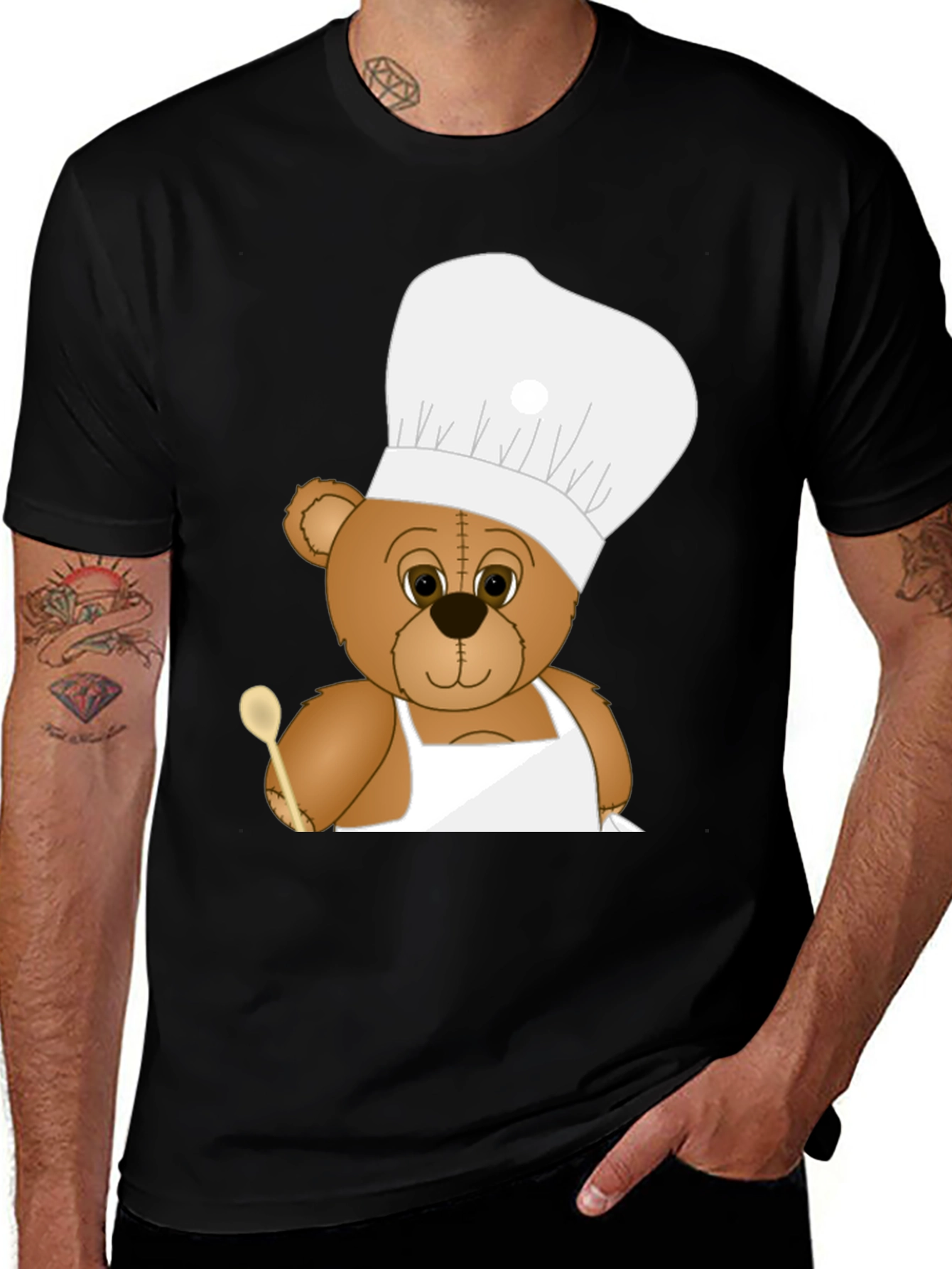 Chef Bear T-Shirt - Cute Cartoon Cook