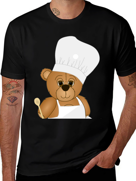Chef Bear T-Shirt - Cute Cartoon Cook