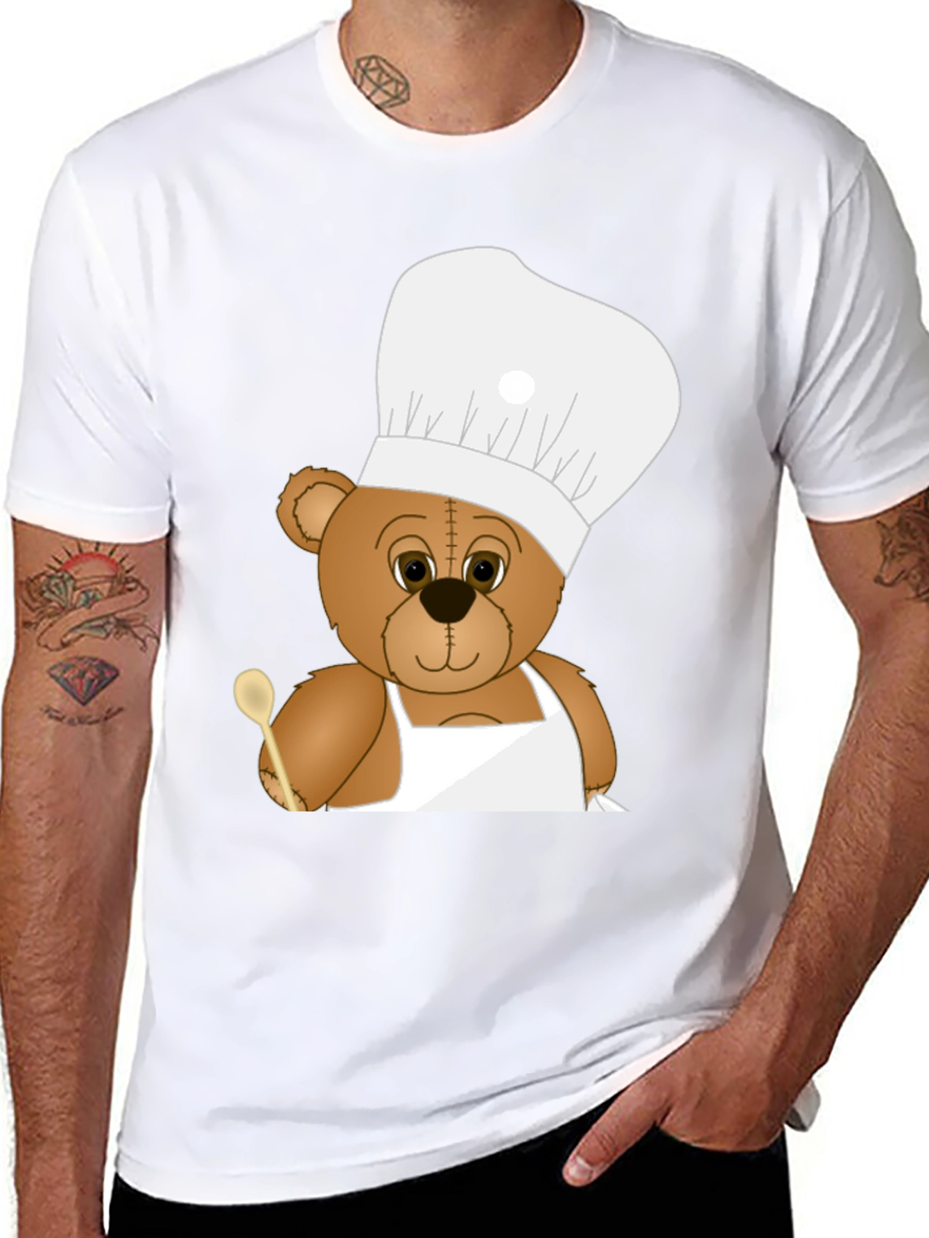 Chef Bear T-Shirt - Cute Cartoon Cook