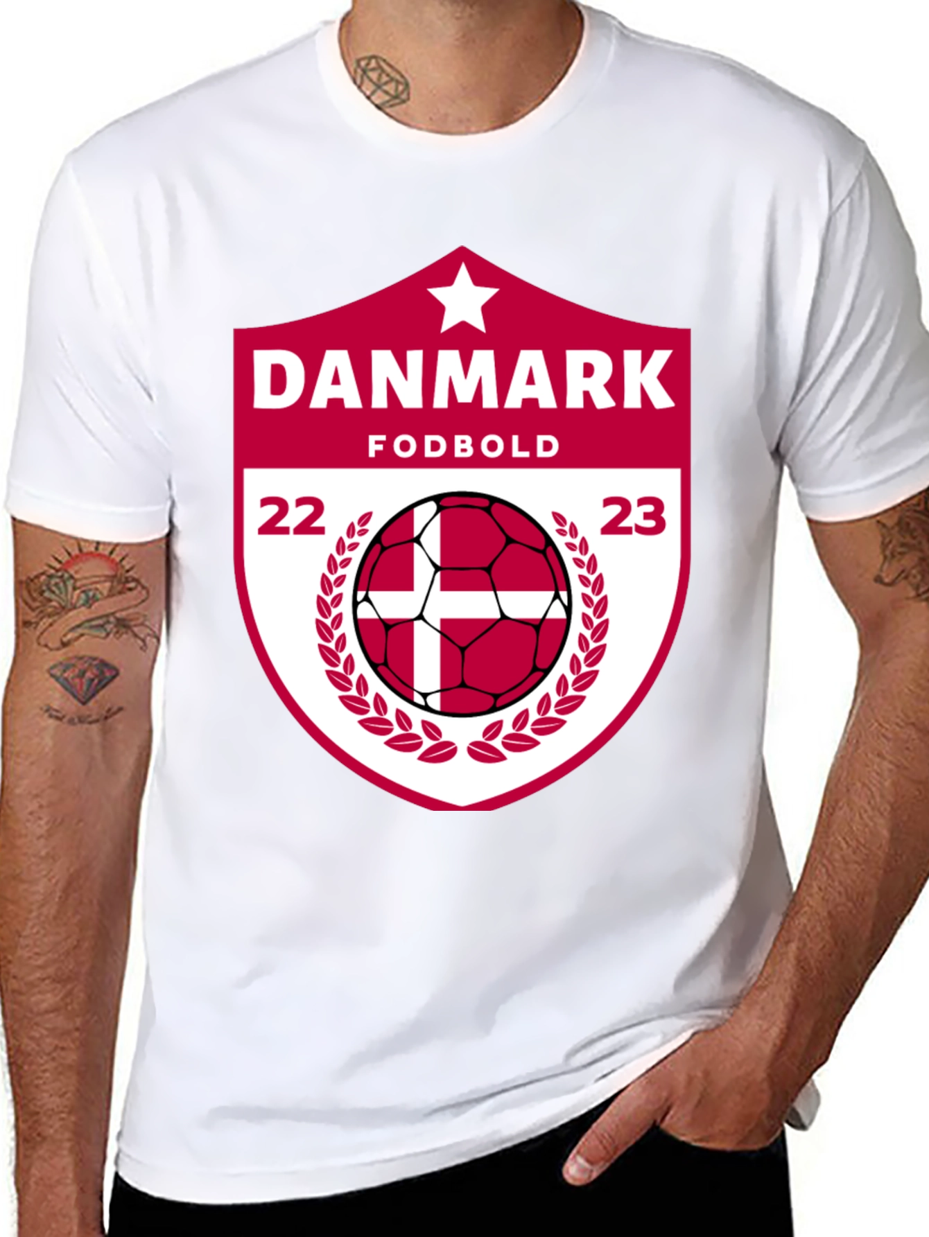 Denmark Soccer T-Shirt - Fodbold Fan Apparel