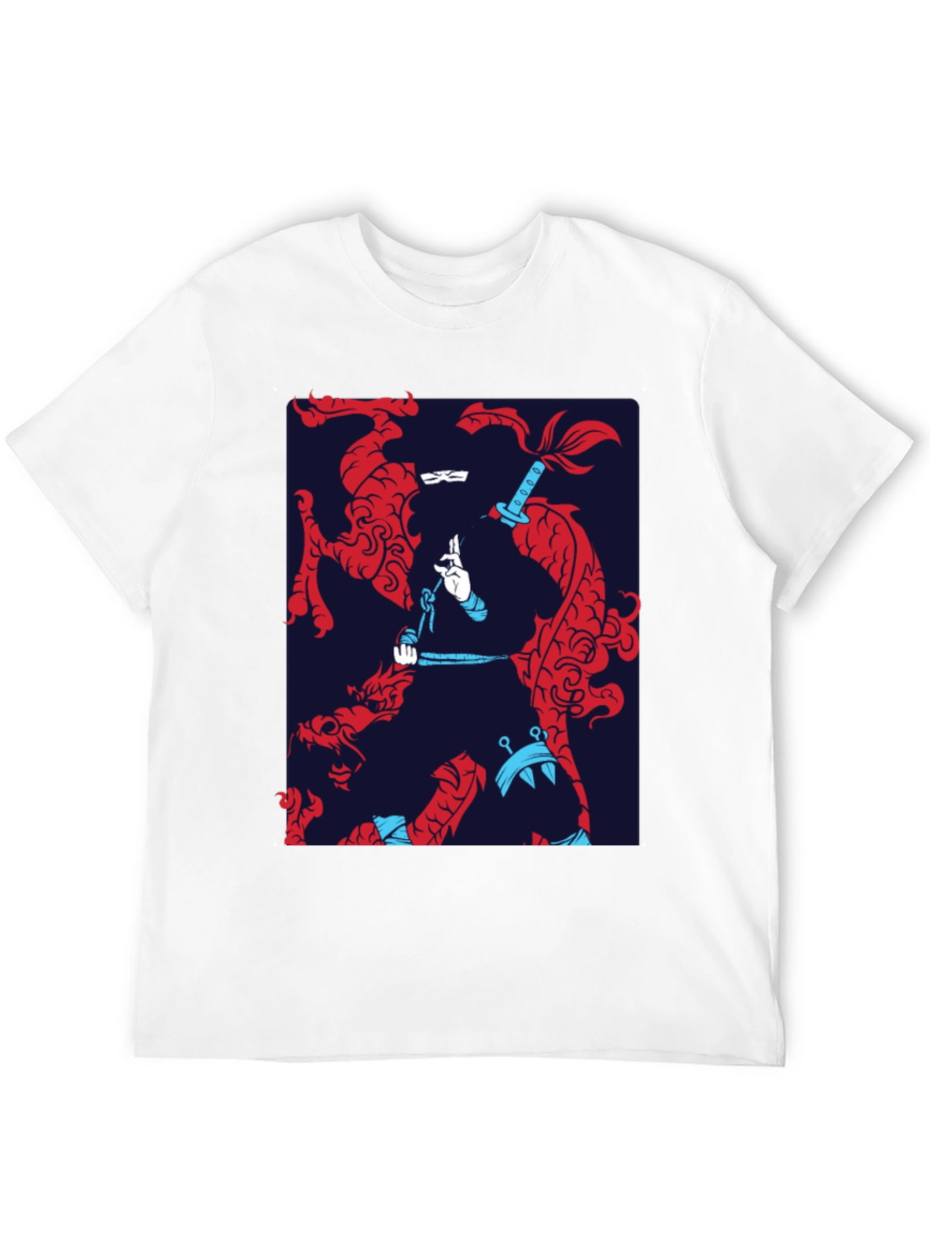 Dragon Ninja Graphic Tee - Stylish Black T-Shirt