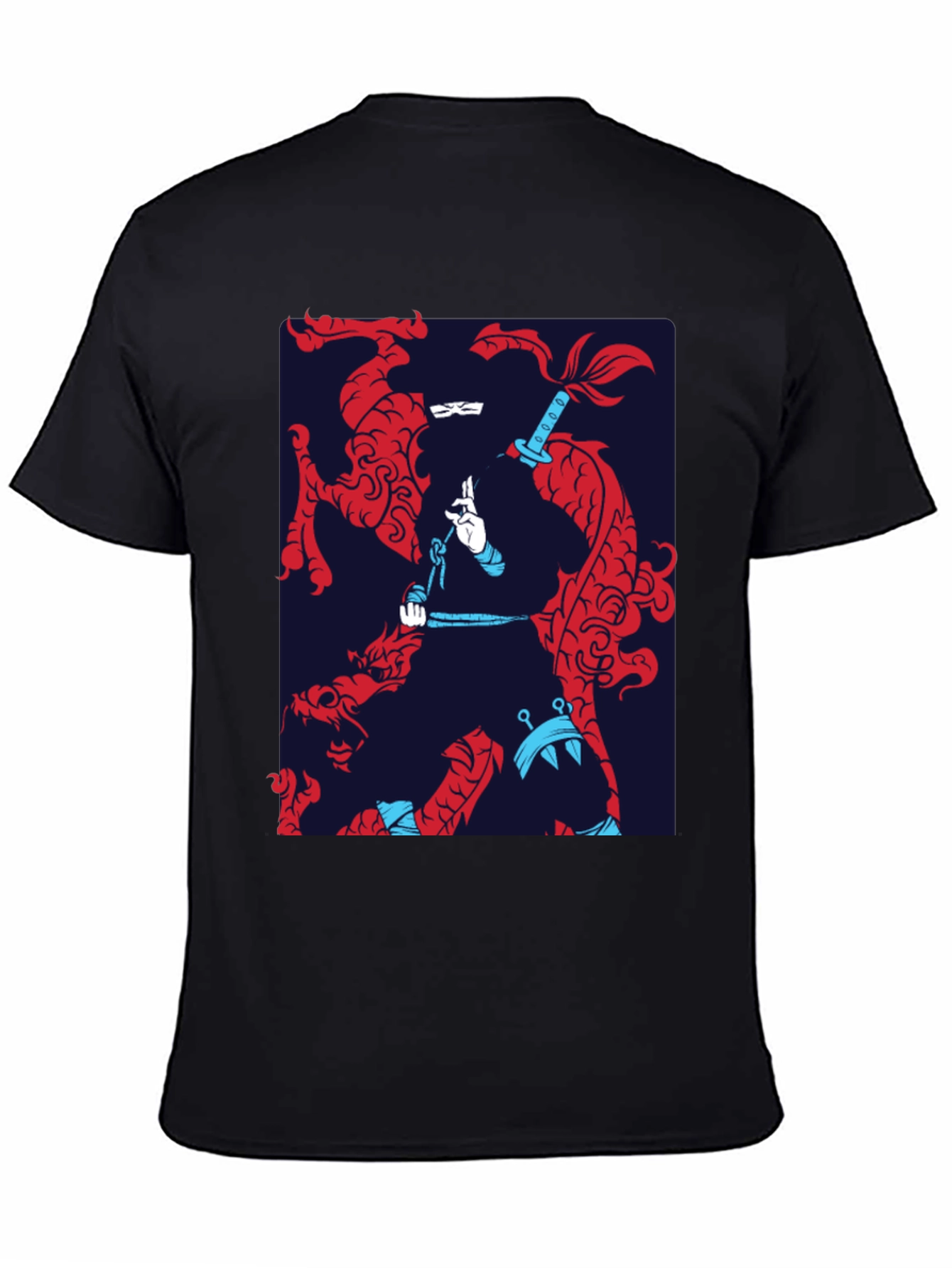 Dragon Ninja Graphic Tee - Stylish Black T-Shirt