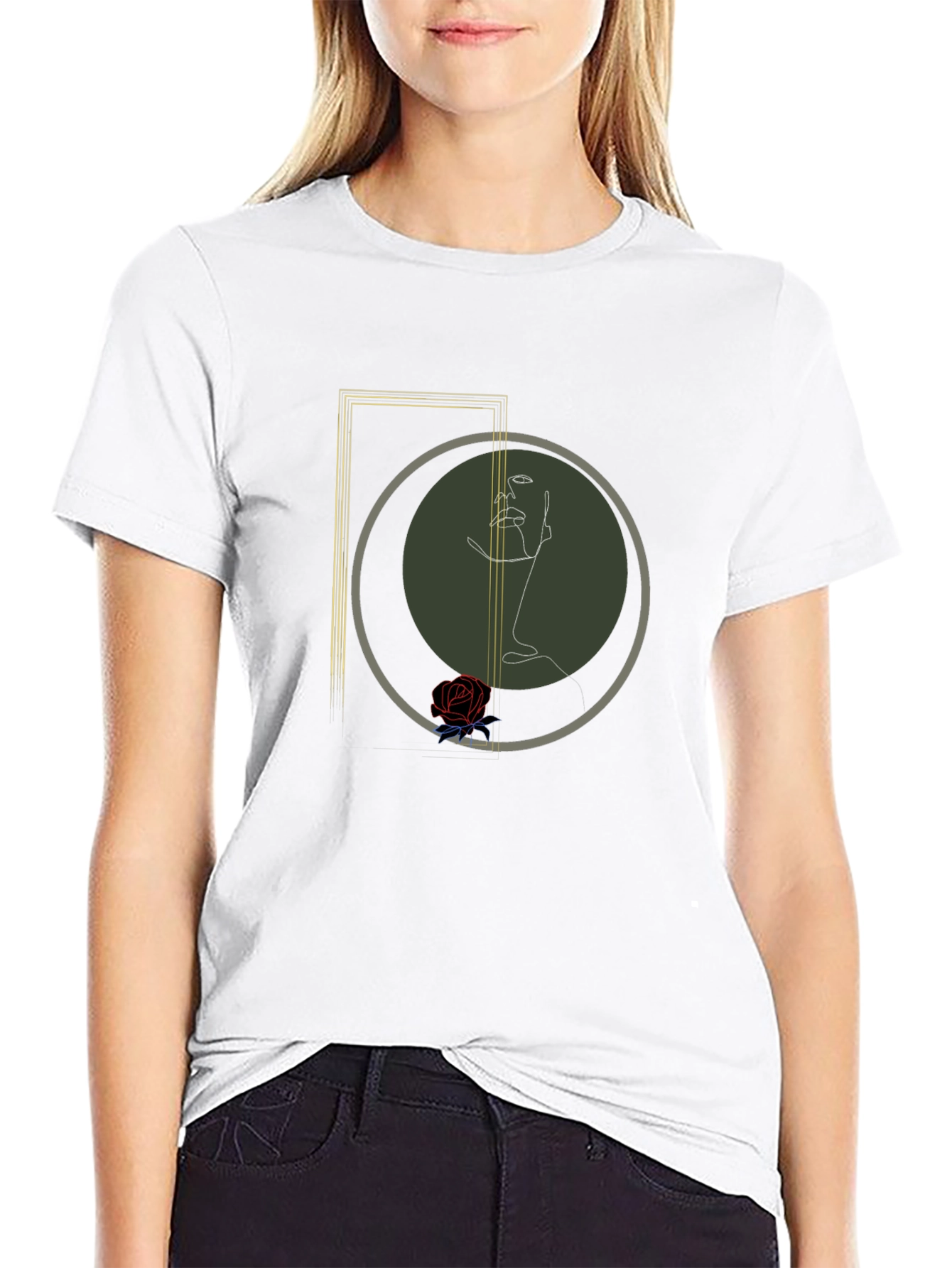 Abstract Line Art Graphic Tee