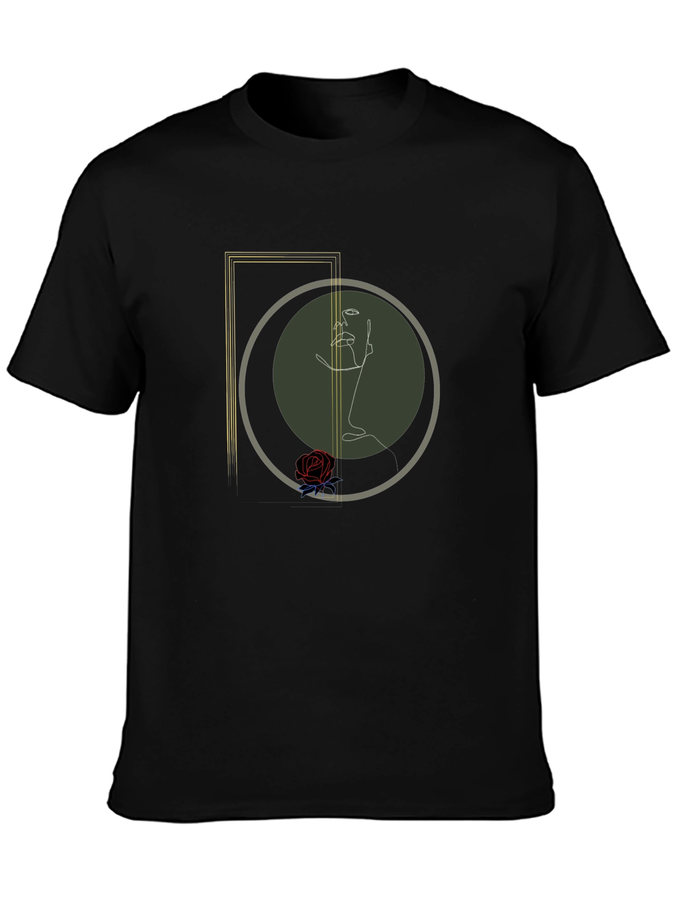 Abstract Line Art Graphic Tee