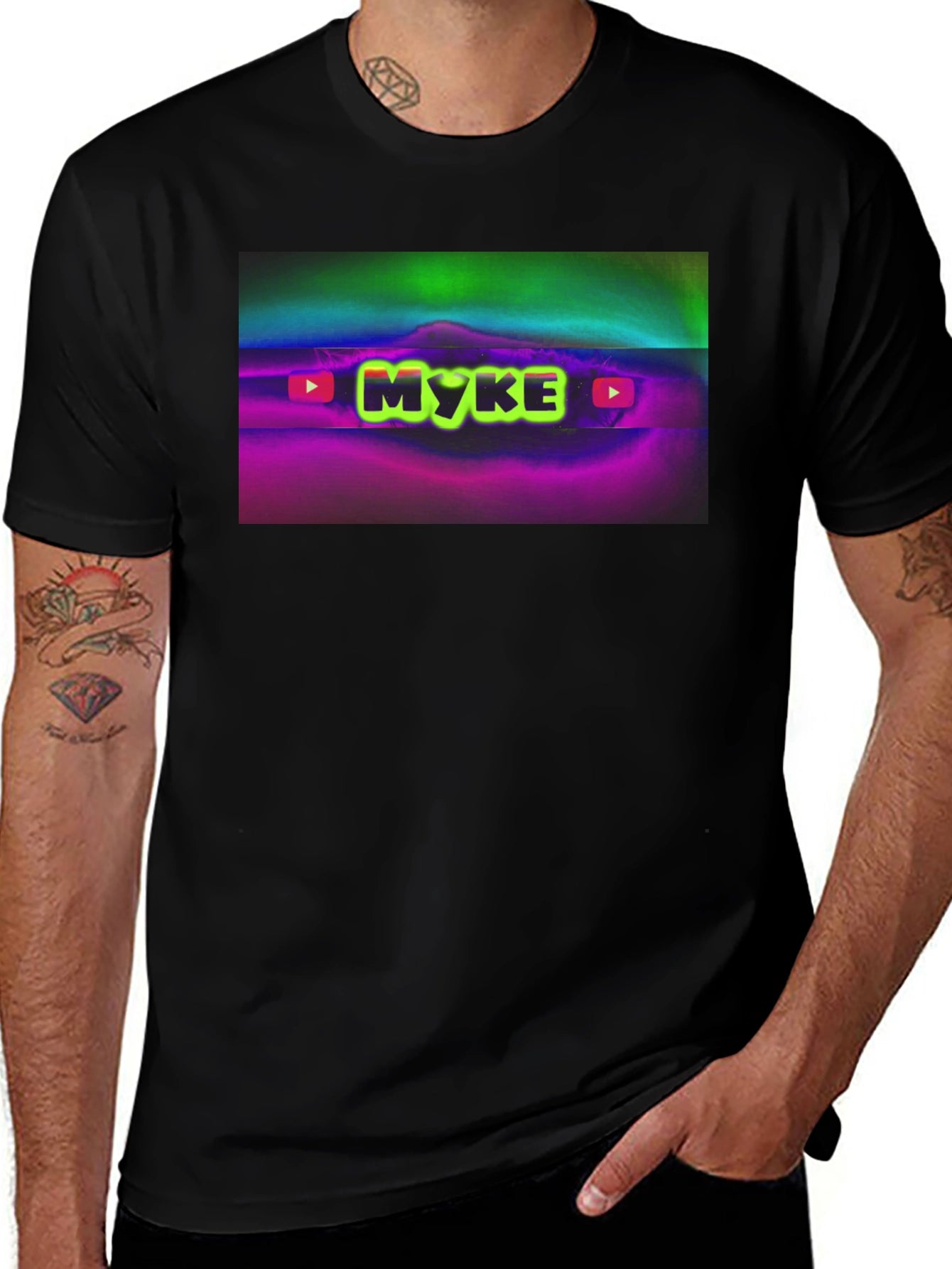 MYKE Logo Black T-Shirt: Stylish and Comfy!