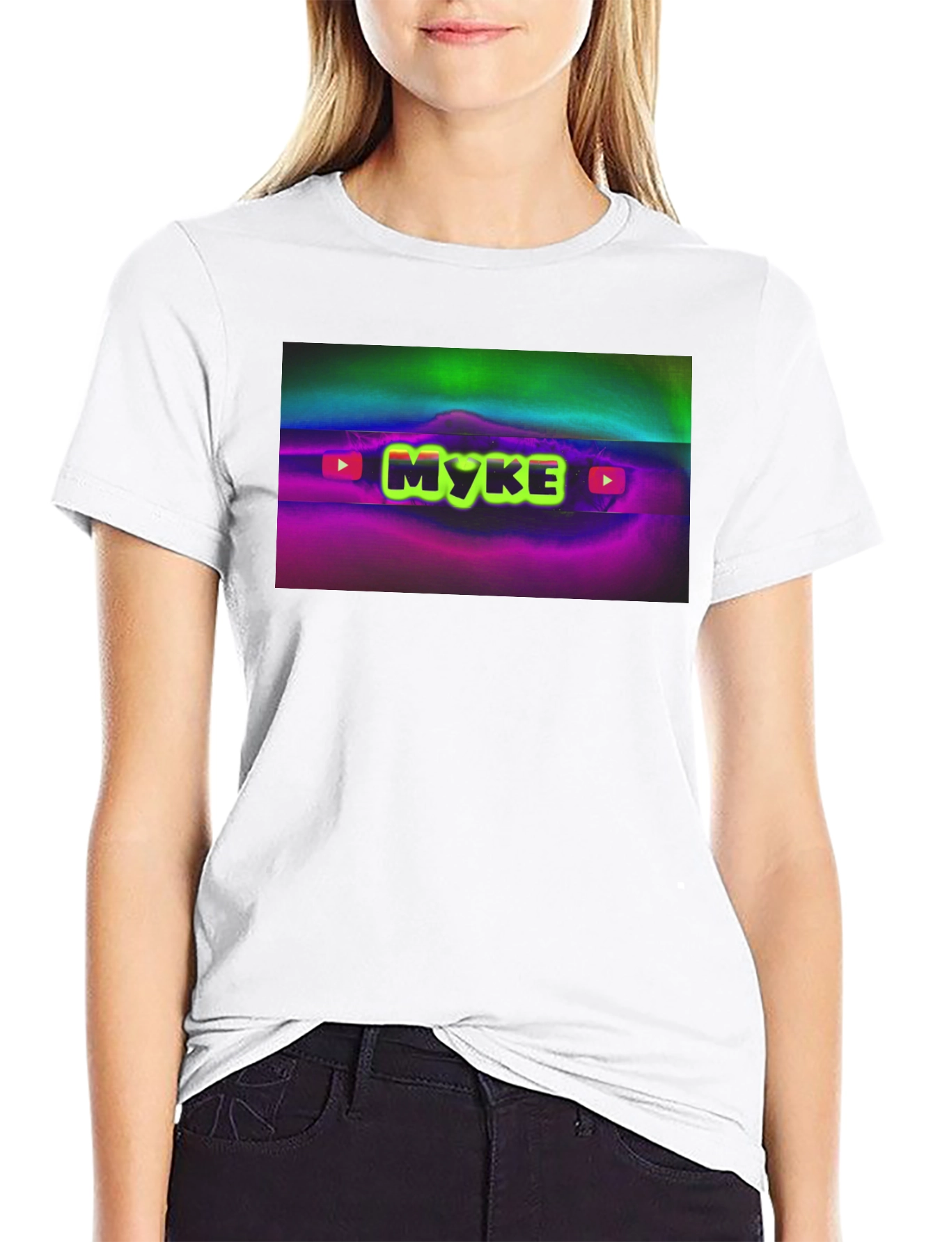 MYKE Logo Black T-Shirt: Stylish and Comfy!