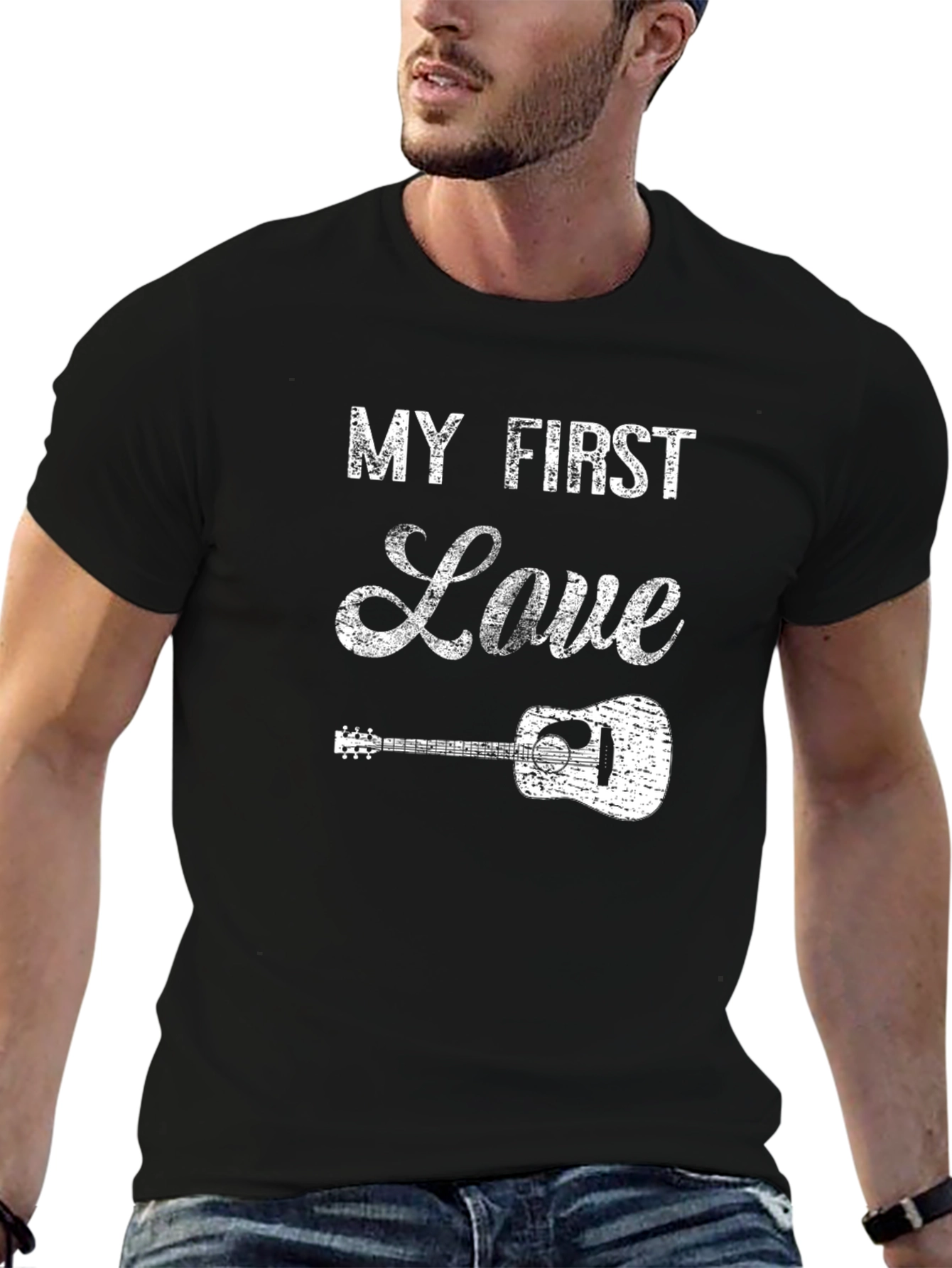 My First Love Guitar T-Shirt - Music Lover Tee