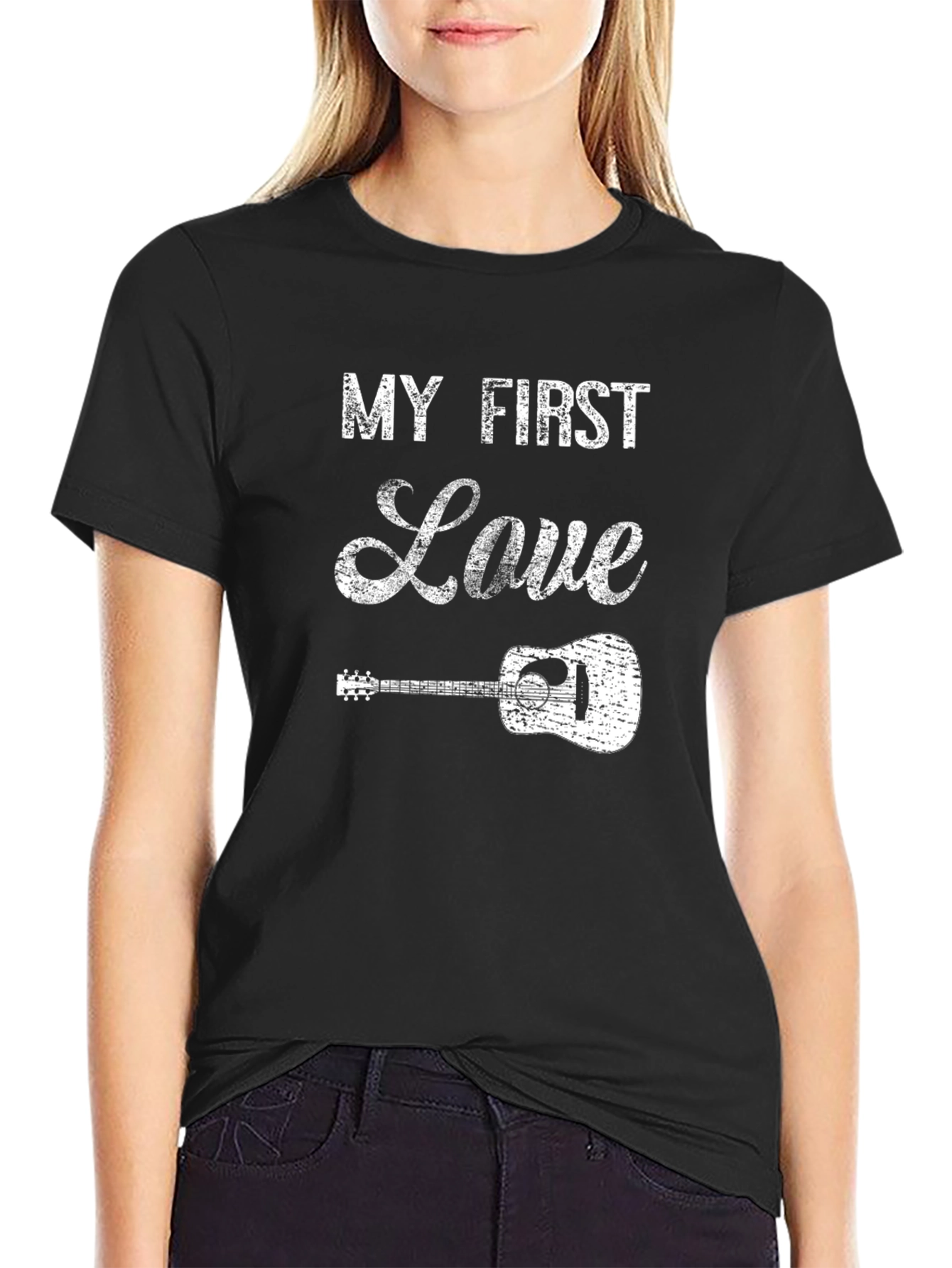 My First Love Guitar T-Shirt - Music Lover Tee