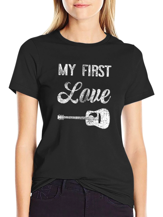 My First Love Guitar T-Shirt - Music Lover Tee