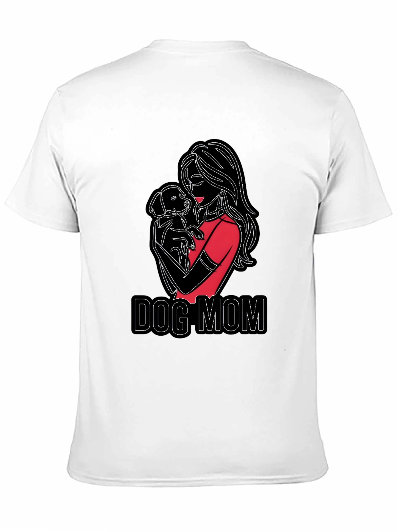 Dog Mom Graphic T-Shirt - Stylish Pet Lover Tee