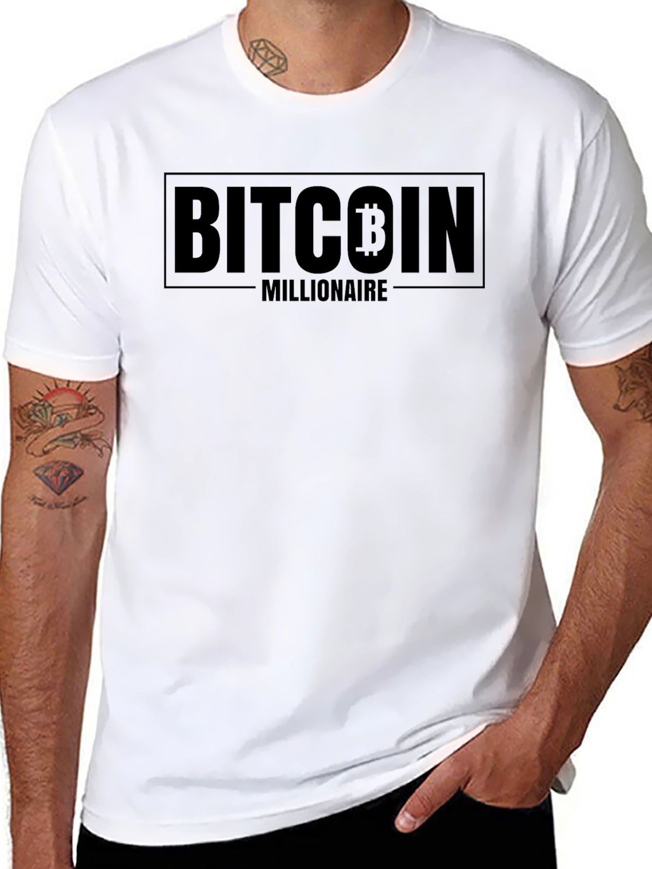 Bitcoin Millionaire Graphic Tee - Black