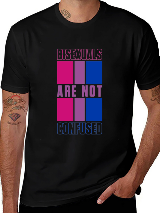 Bisexuals Are Not Confused Graphic Tee - LGBTQ Pride Shirt