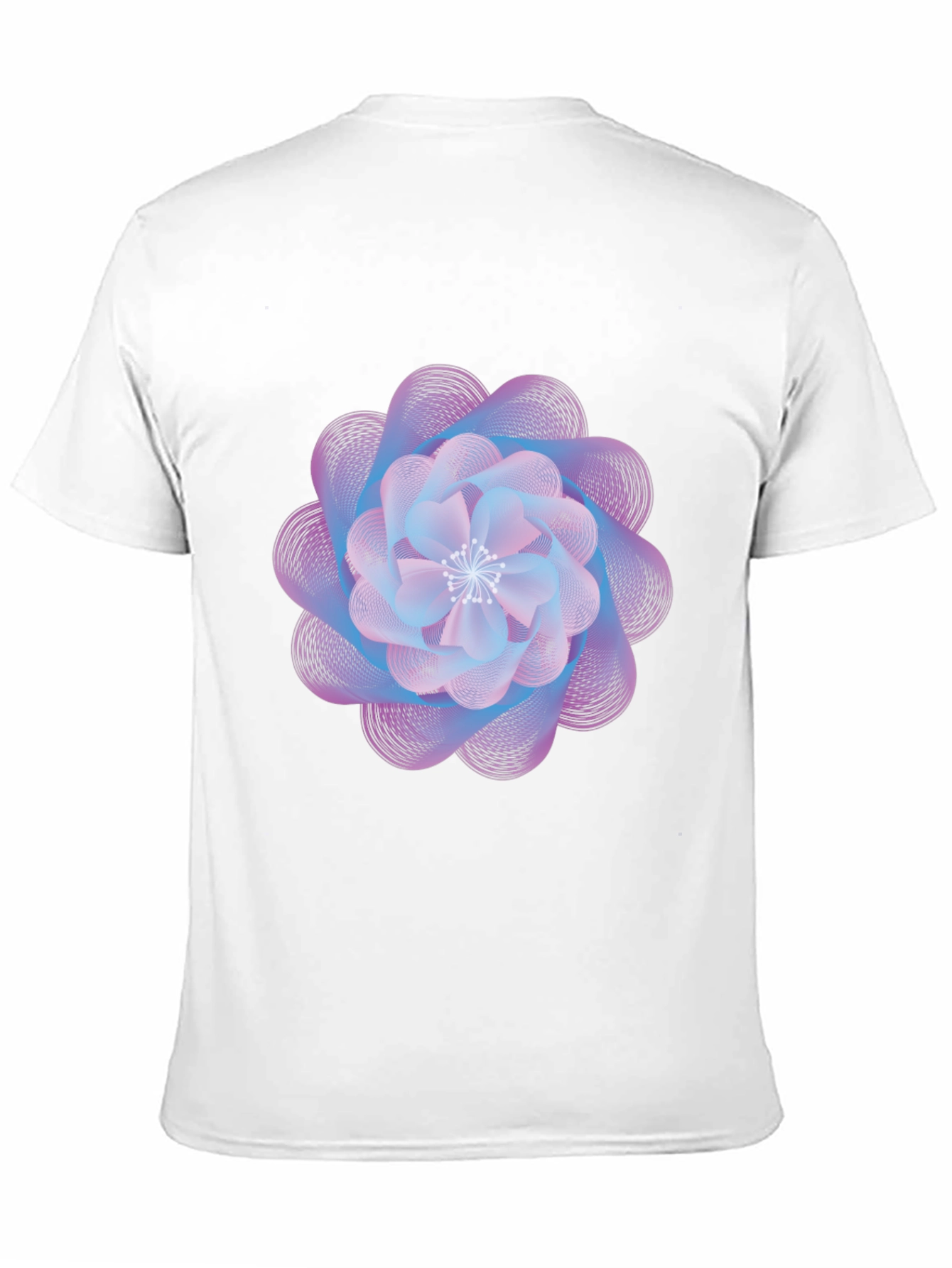 Abstract Floral Graphic Print Black T-Shirt