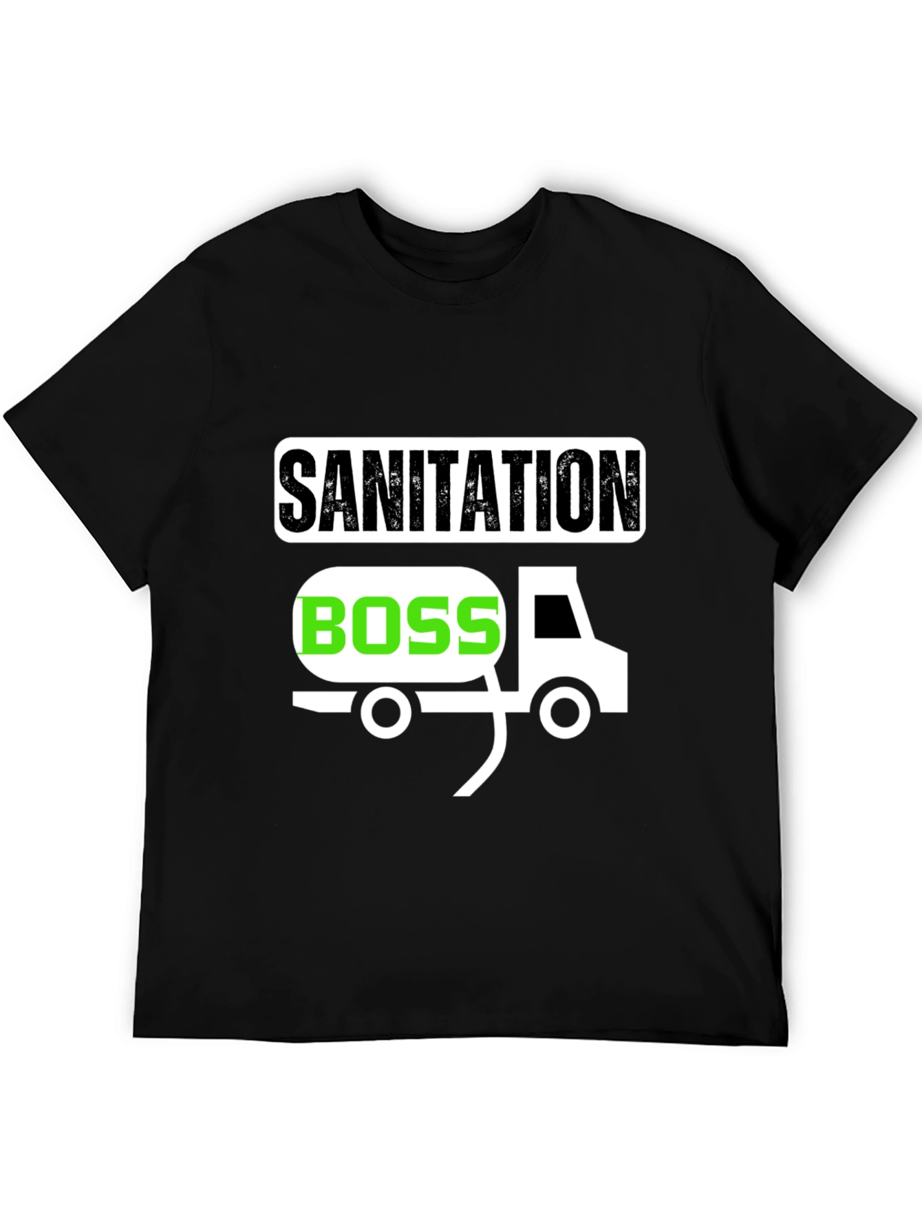 Sanitation Boss Graphic T-Shirt - Black