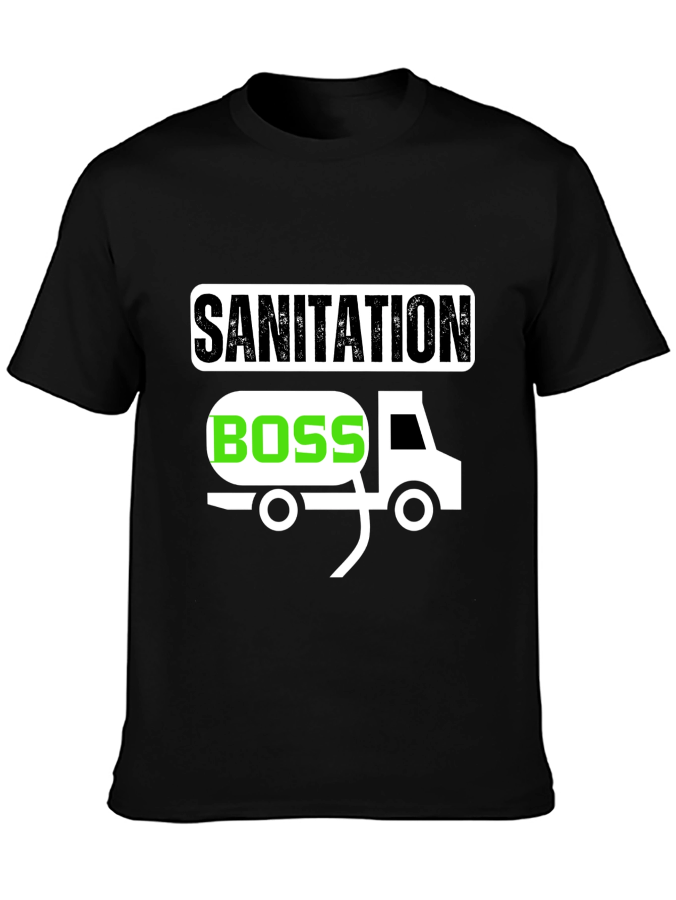 Sanitation Boss Graphic T-Shirt - Black