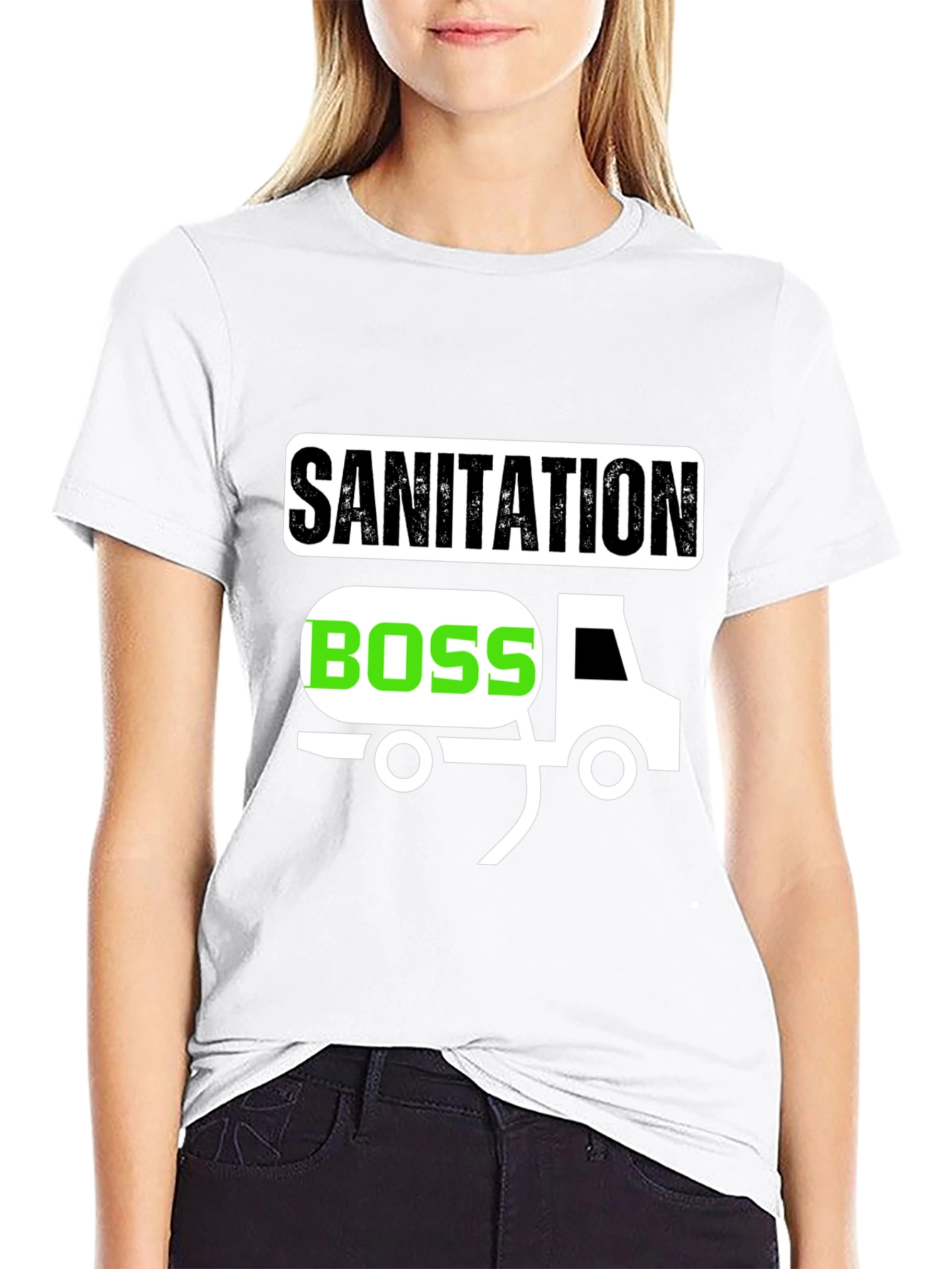 Sanitation Boss Graphic T-Shirt - Black
