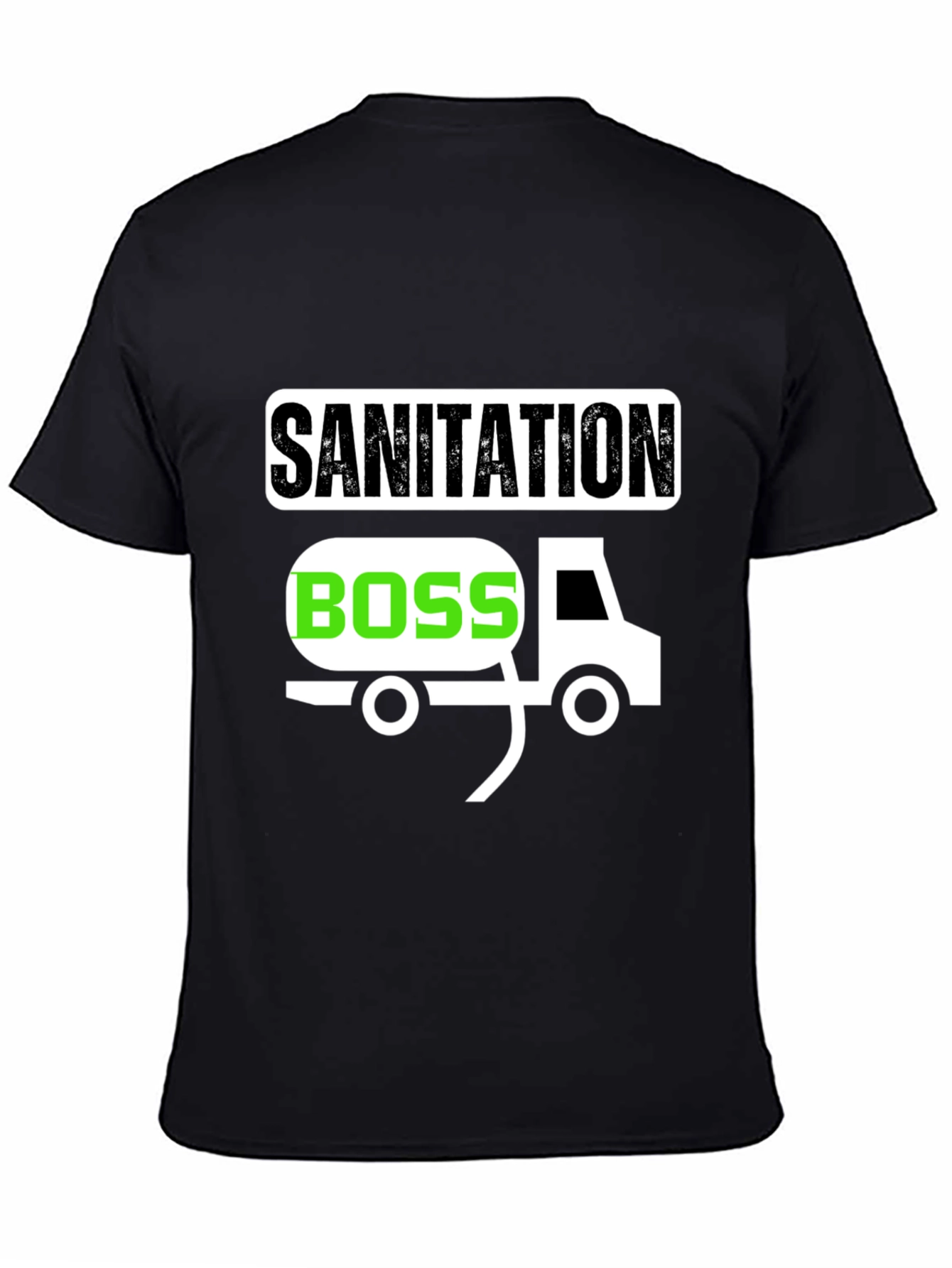 Sanitation Boss Graphic T-Shirt - Black