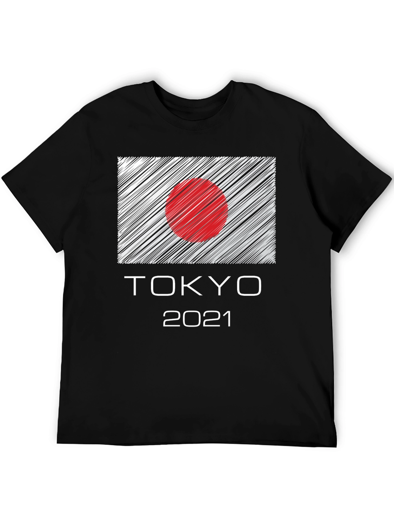 Tokyo 2021 Graphic Tee - Japan Flag Design