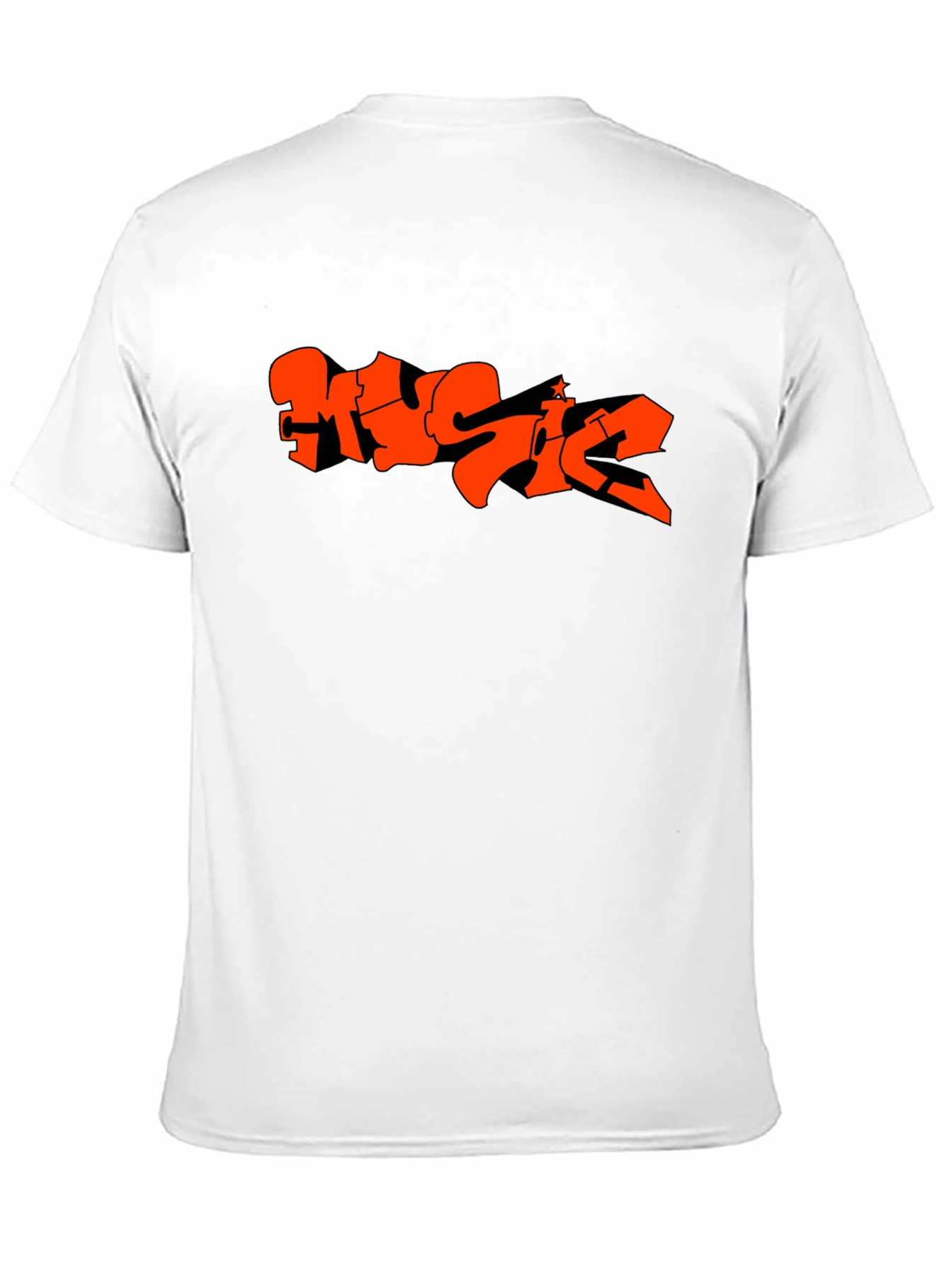 Music Graffiti Graphic Black T-Shirt