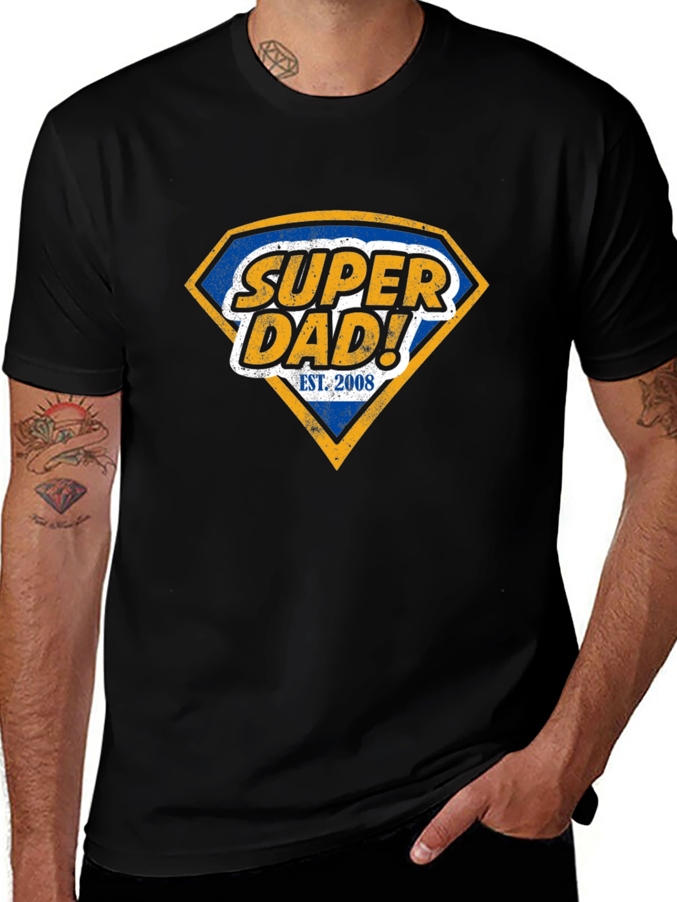 Super Dad Est. 2008 Graphic T-Shirt
