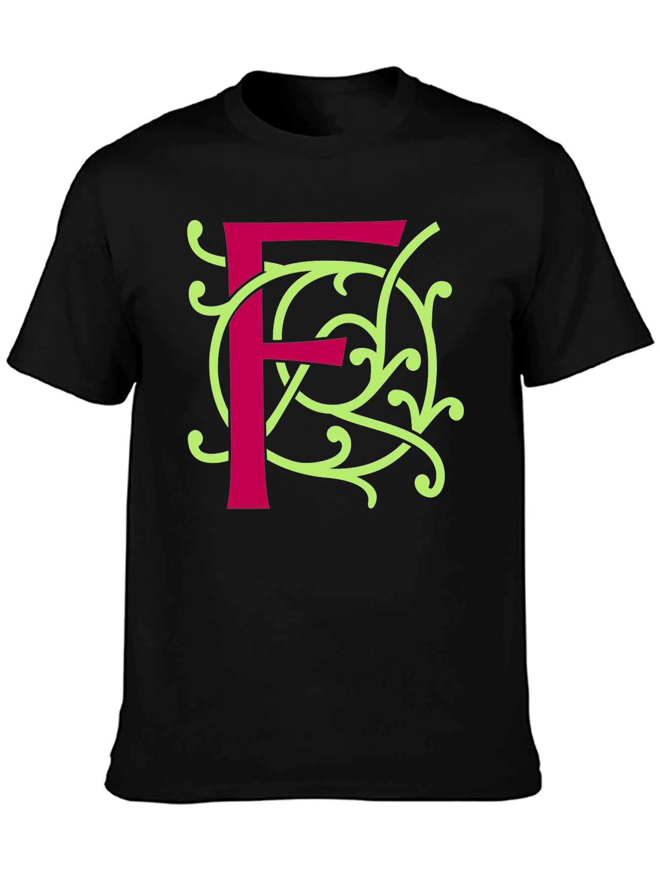 Letter F Graphic Tee - Unique Design