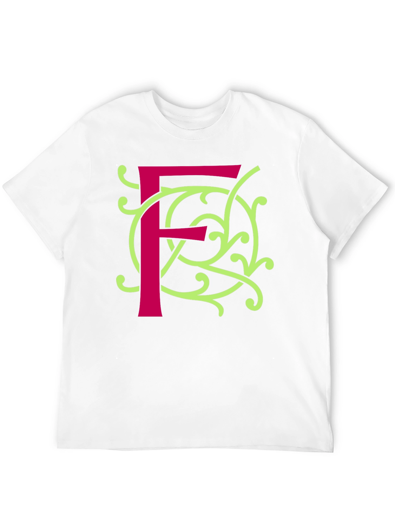 Letter F Graphic Tee - Unique Design