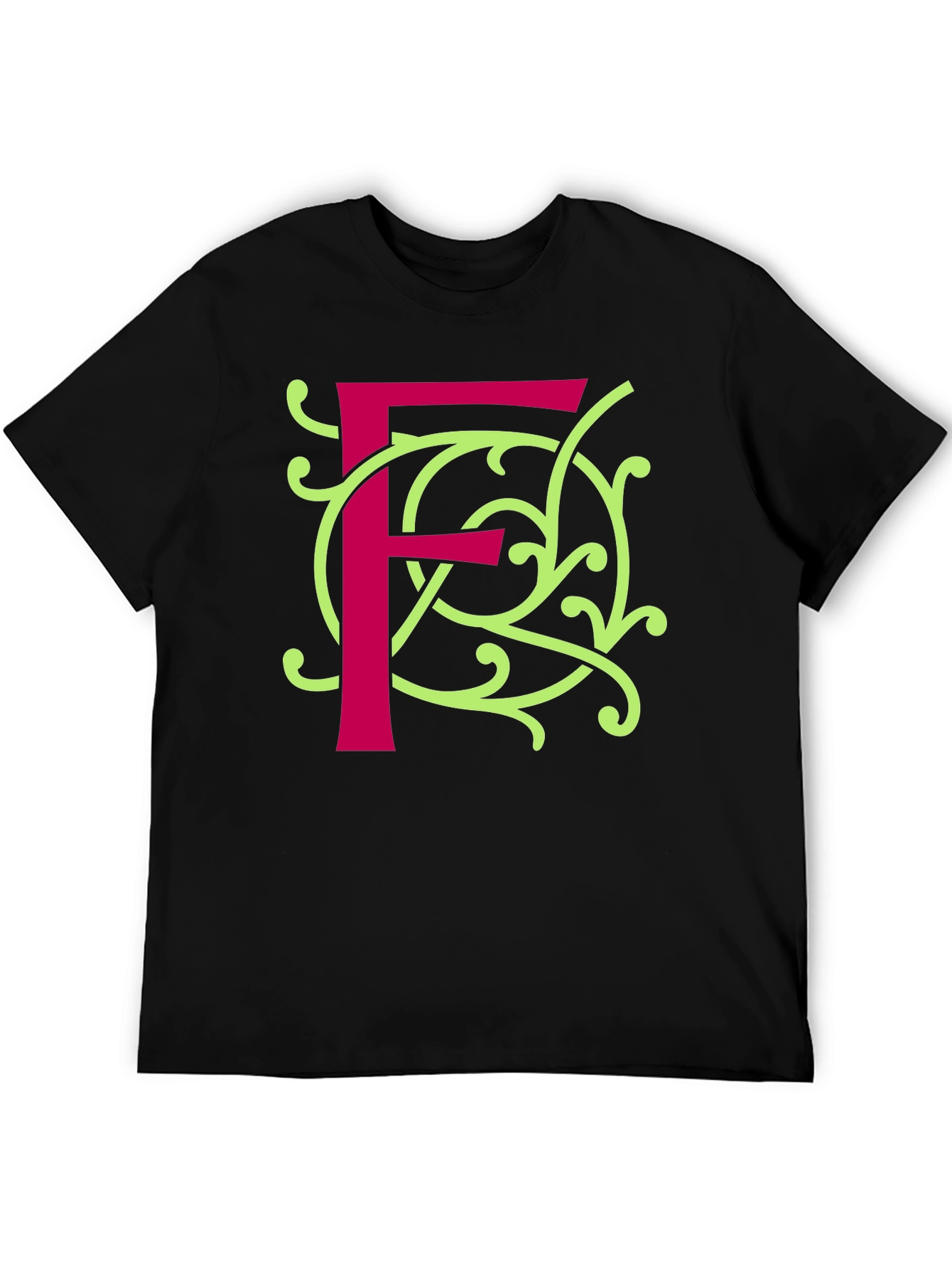 Letter F Graphic Tee - Unique Design