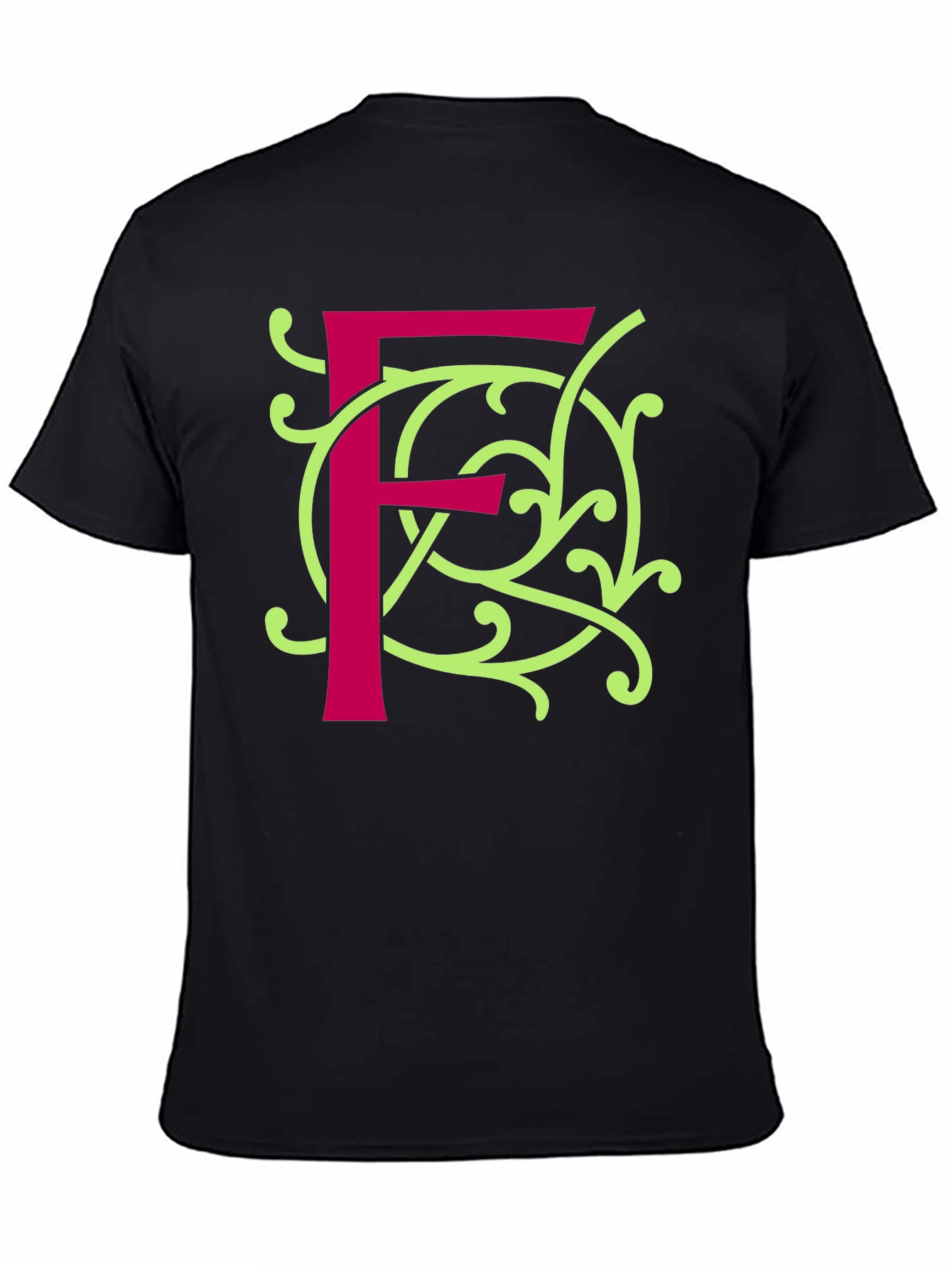 Letter F Graphic Tee - Unique Design