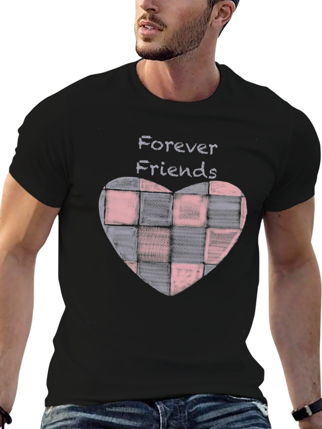 Forever Friends Heart Graphic T-Shirt