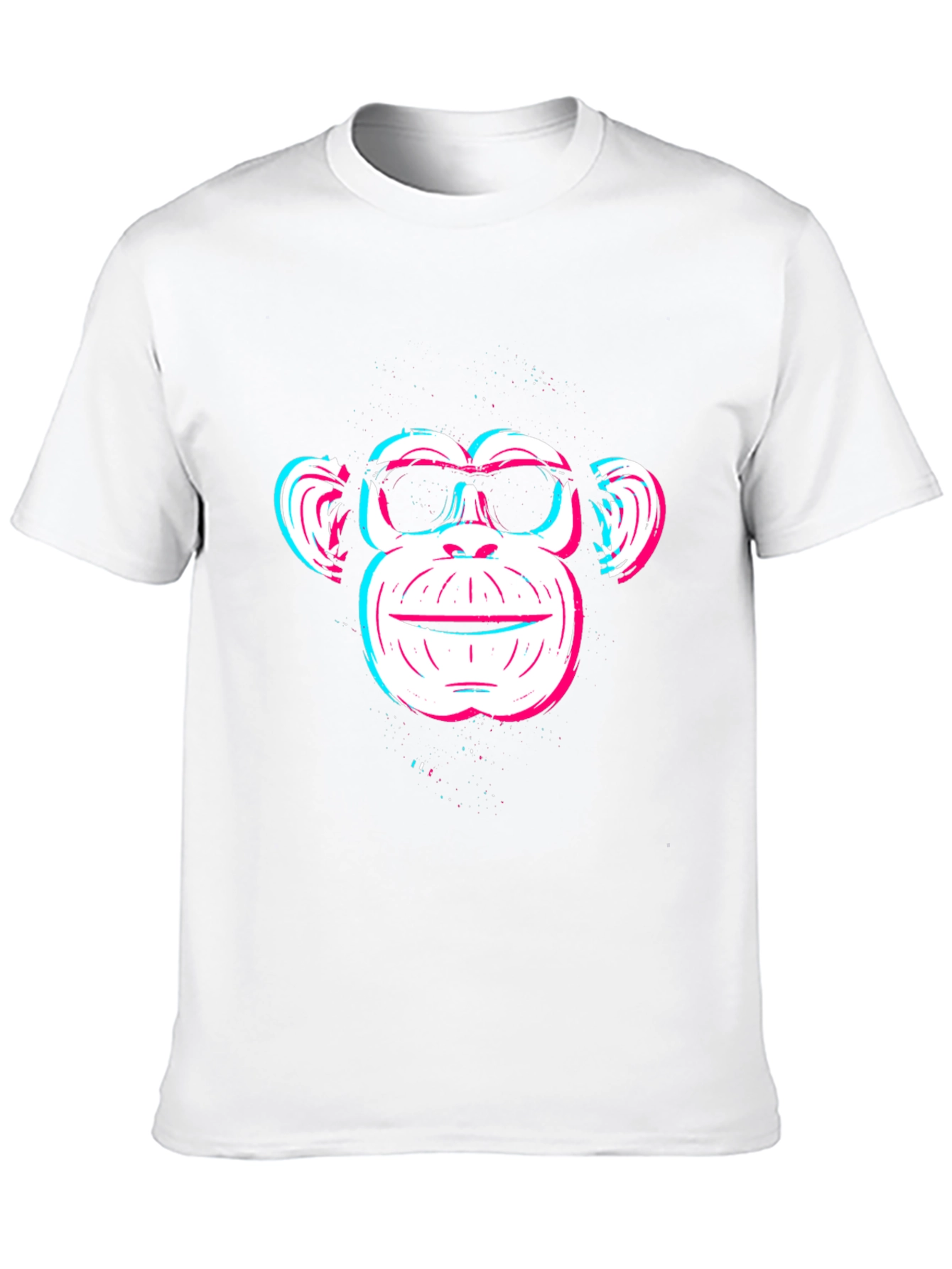 Cool Monkey Graphic Tee - Black Cotton Blend