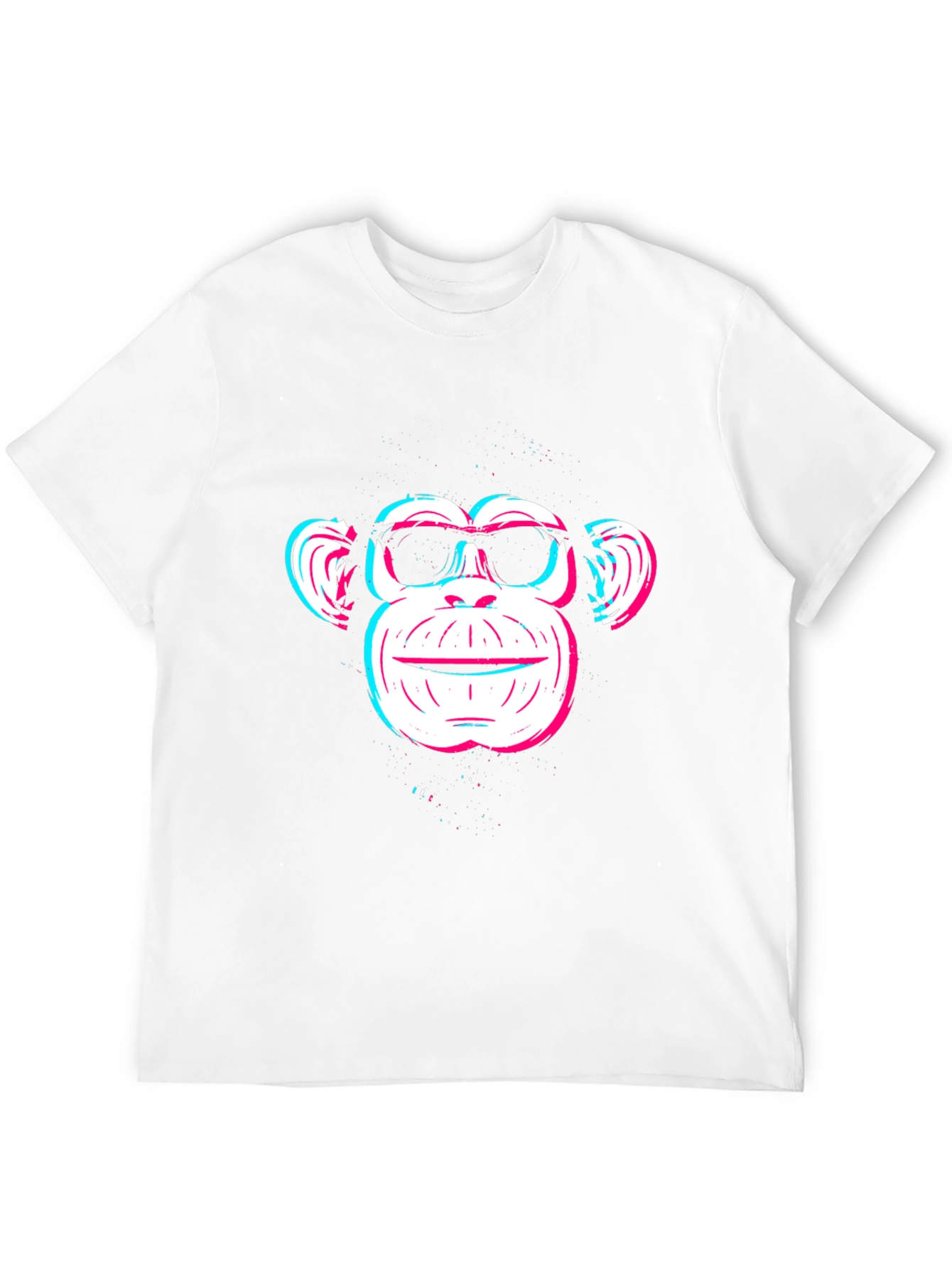 Cool Monkey Graphic Tee - Black Cotton Blend