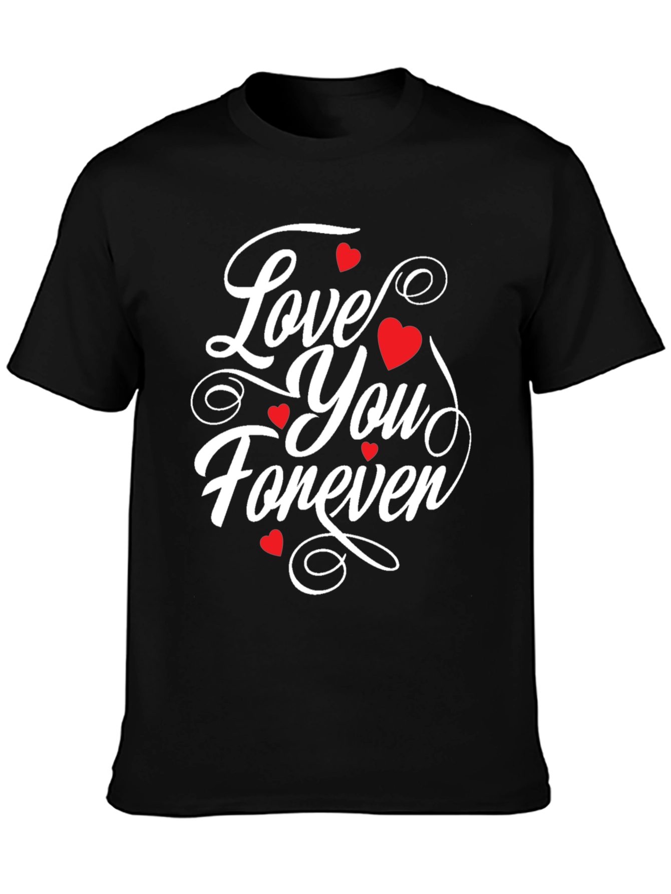 Love You Forever Graphic Tee - Black